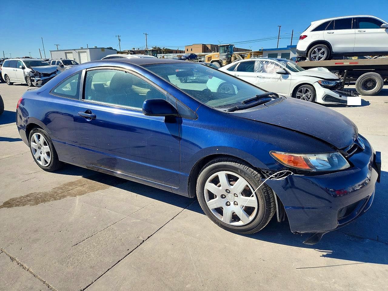 2006 Honda Civic Lx Blue vin: 2HGFG12676H533658