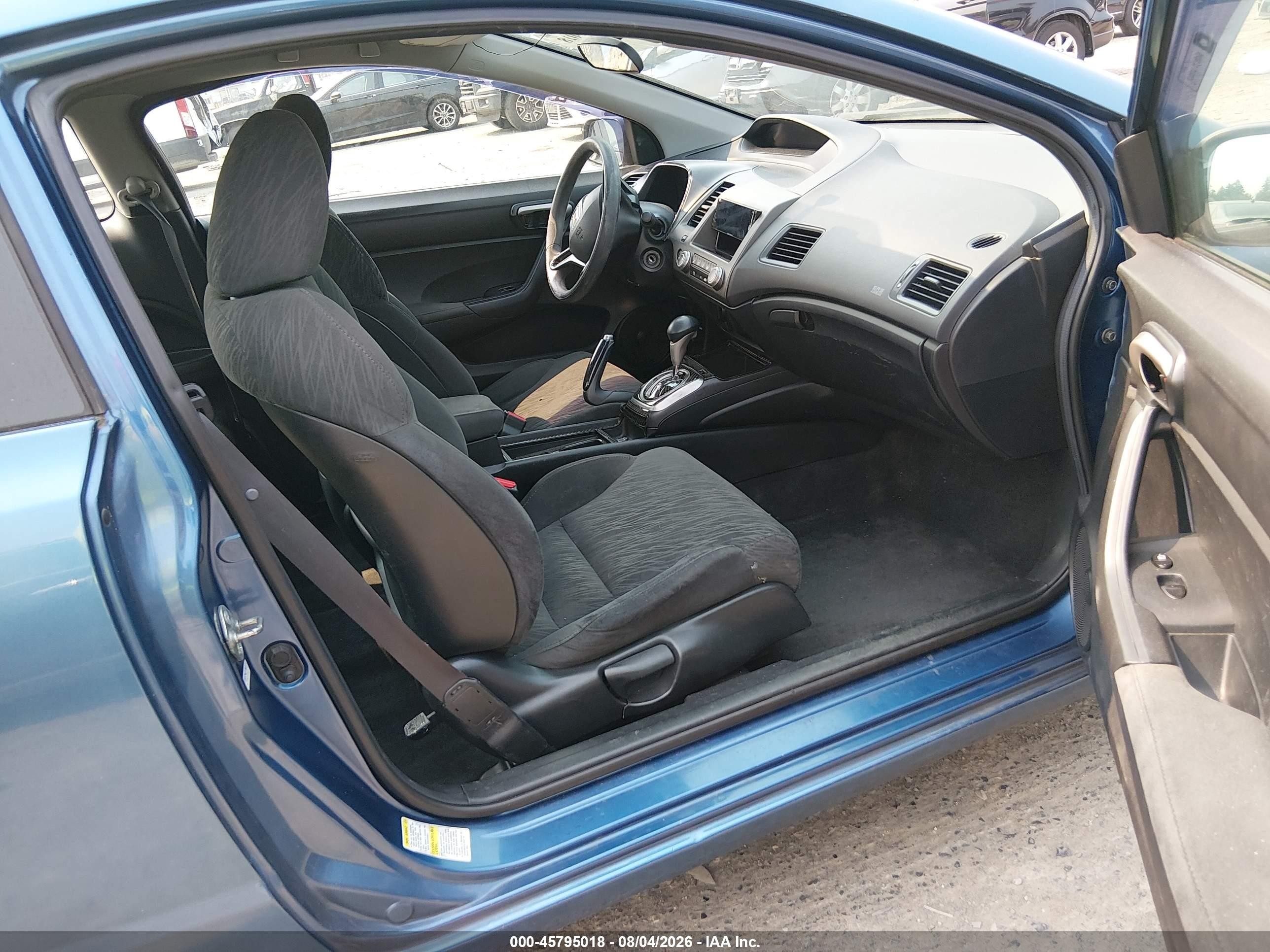 2007 Honda Civic Lx Blue vin: 2HGFG12677H002803