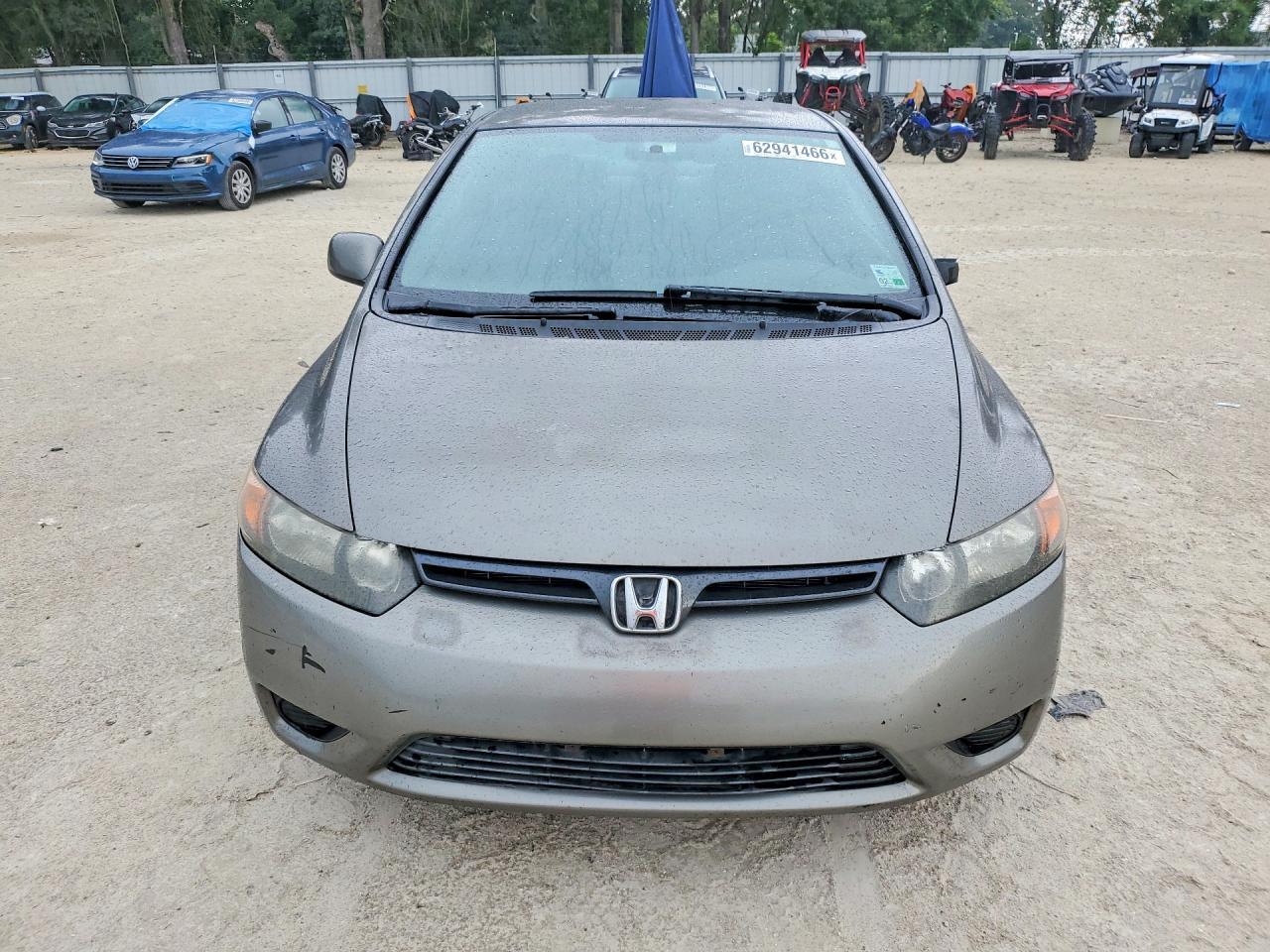 2007 Honda Civic Lx Gray vin: 2HGFG12677H510186