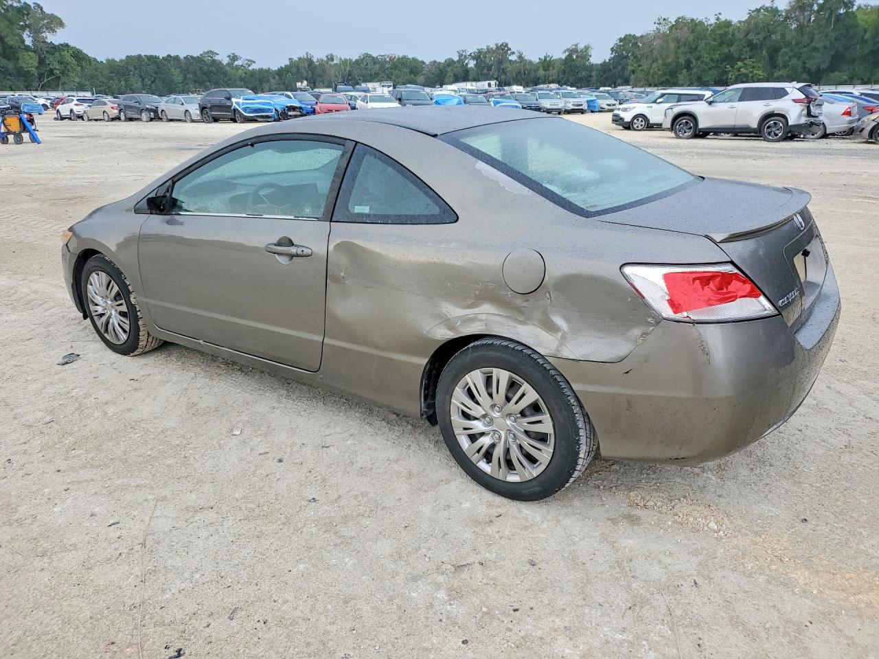 2007 Honda Civic Lx Gray vin: 2HGFG12677H510186