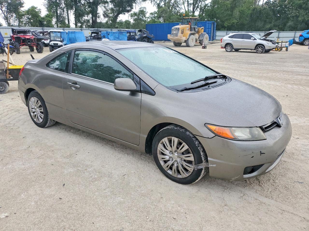 2007 Honda Civic Lx Gray vin: 2HGFG12677H510186