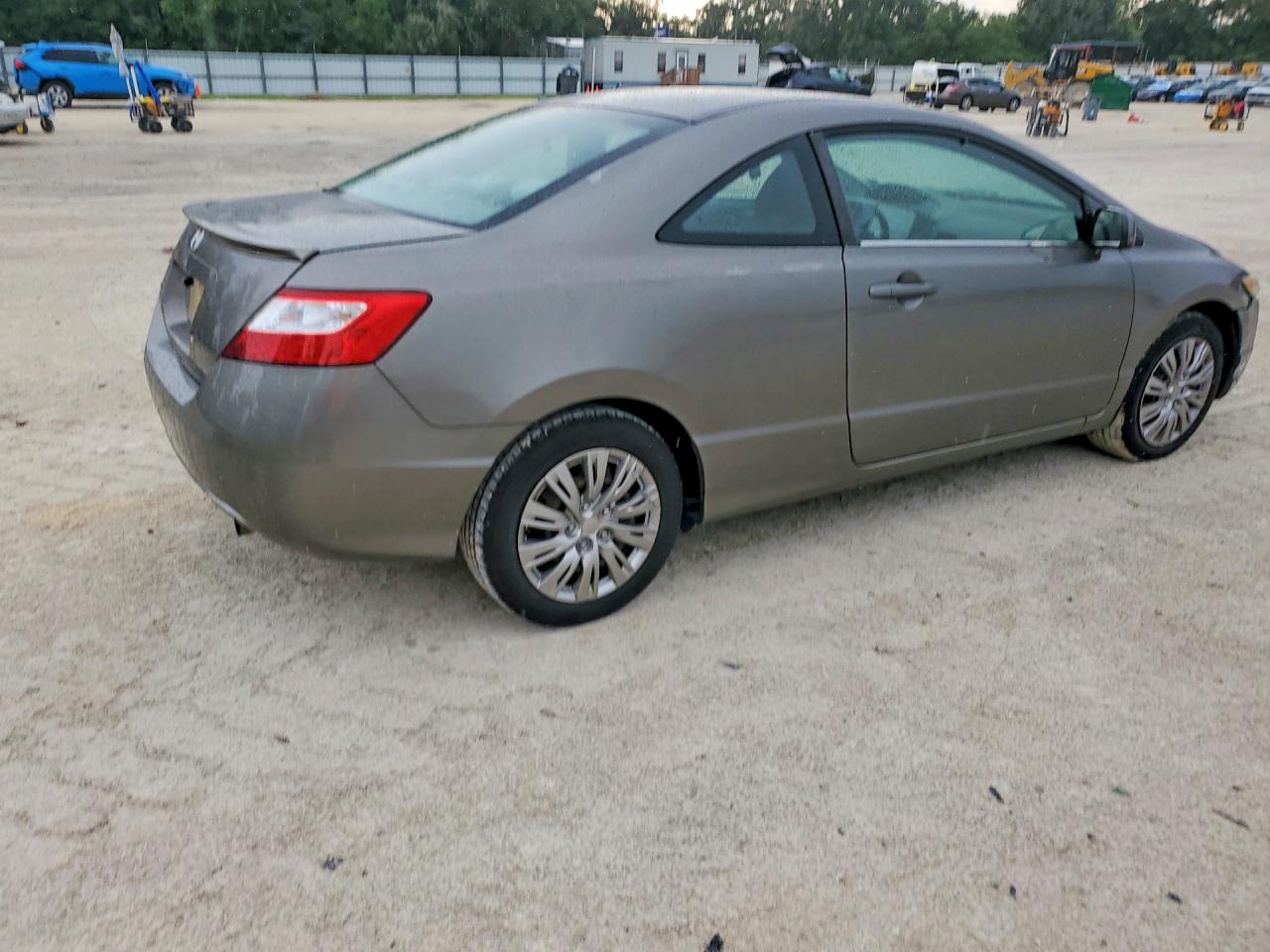 2007 Honda Civic Lx Gray vin: 2HGFG12677H510186