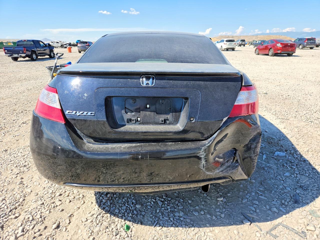 2007 Honda Civic Lx Black vin: 2HGFG12677H527151