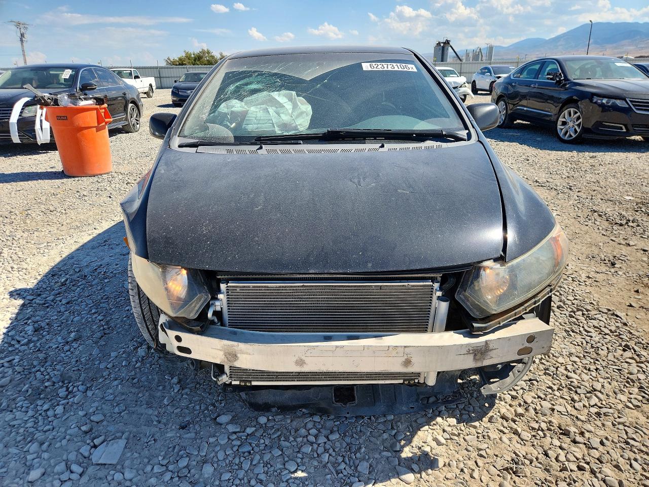 2007 Honda Civic Lx Black vin: 2HGFG12677H527151