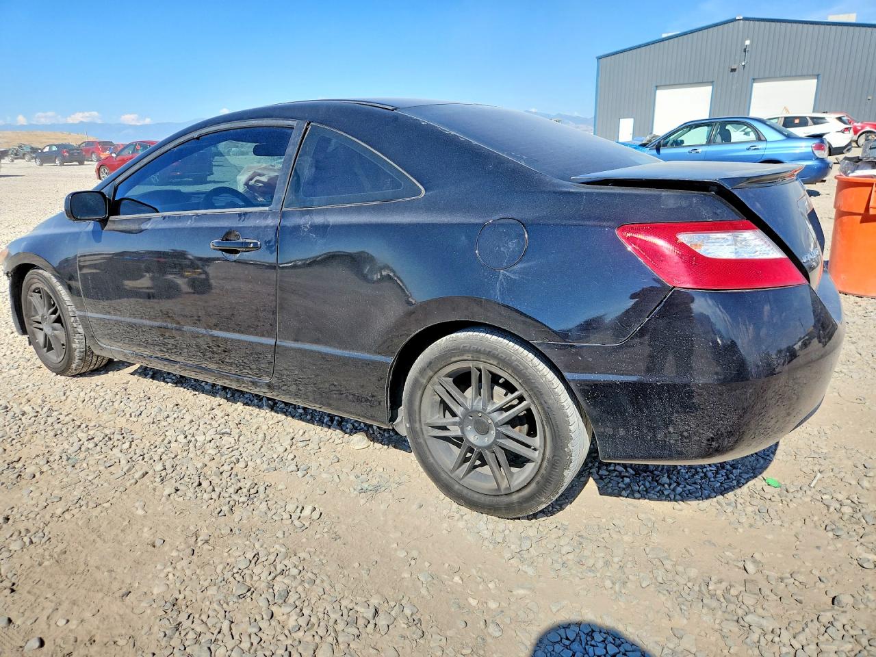 2007 Honda Civic Lx Black vin: 2HGFG12677H527151
