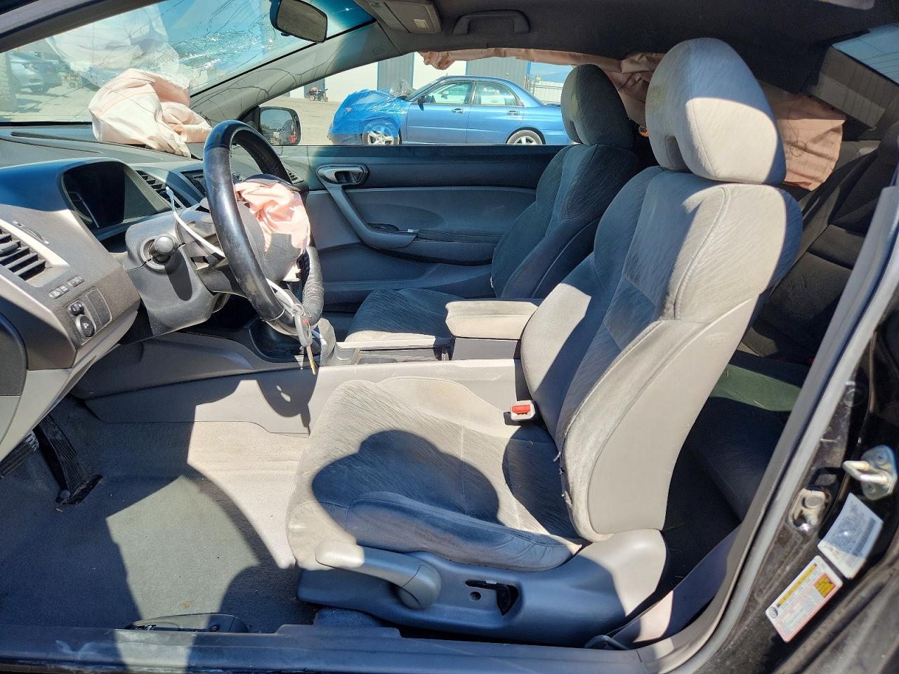 2007 Honda Civic Lx Black vin: 2HGFG12677H527151