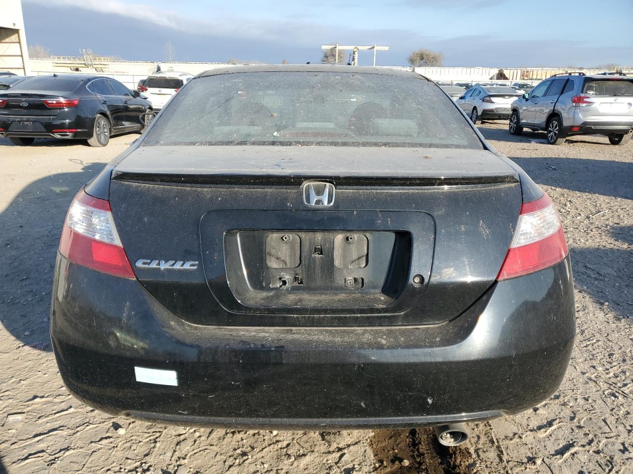 2007 Honda Civic Lx Black vin: 2HGFG12677H542314