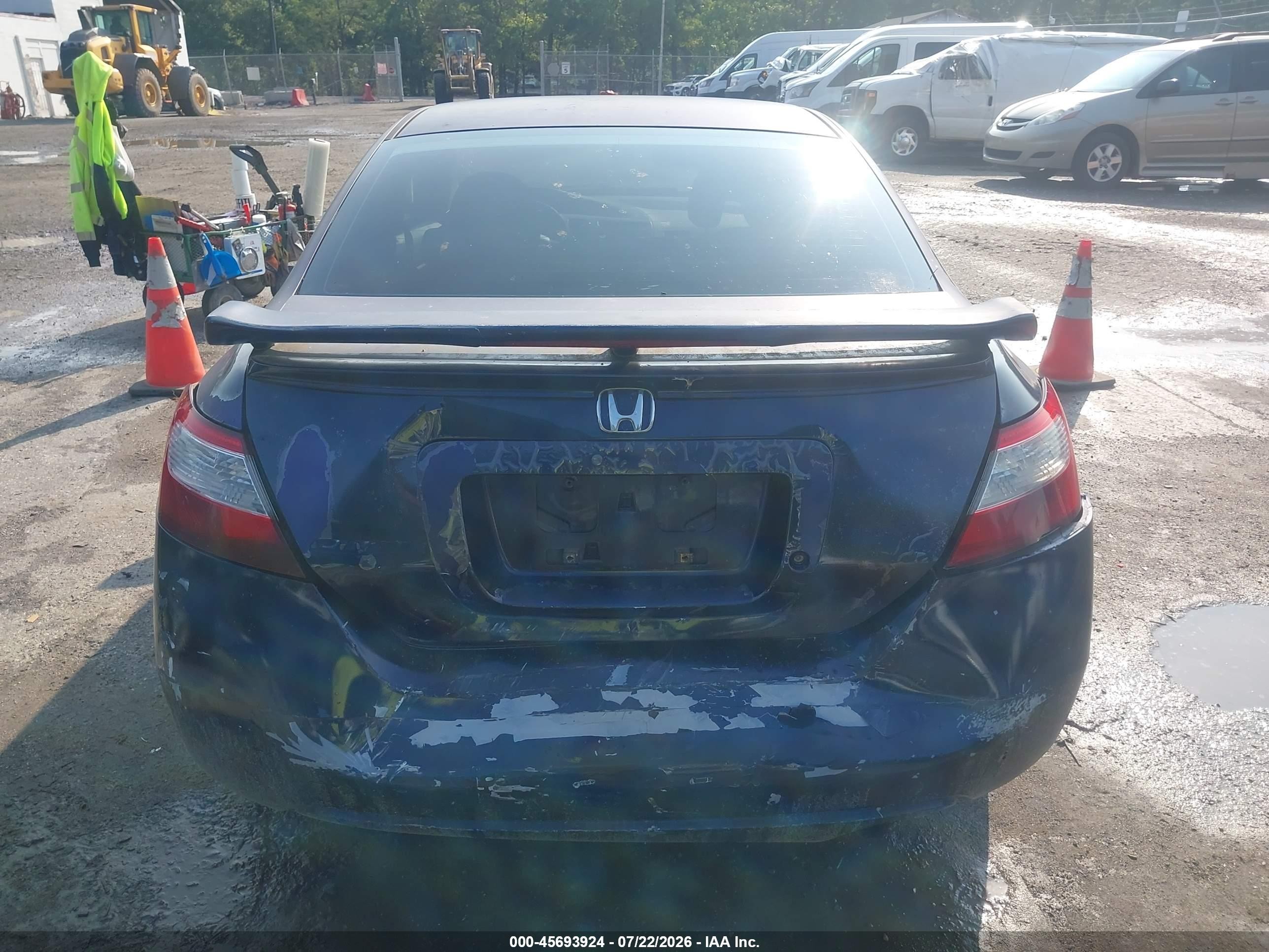 2007 Honda Civic Lx Blue vin: 2HGFG12677H558030