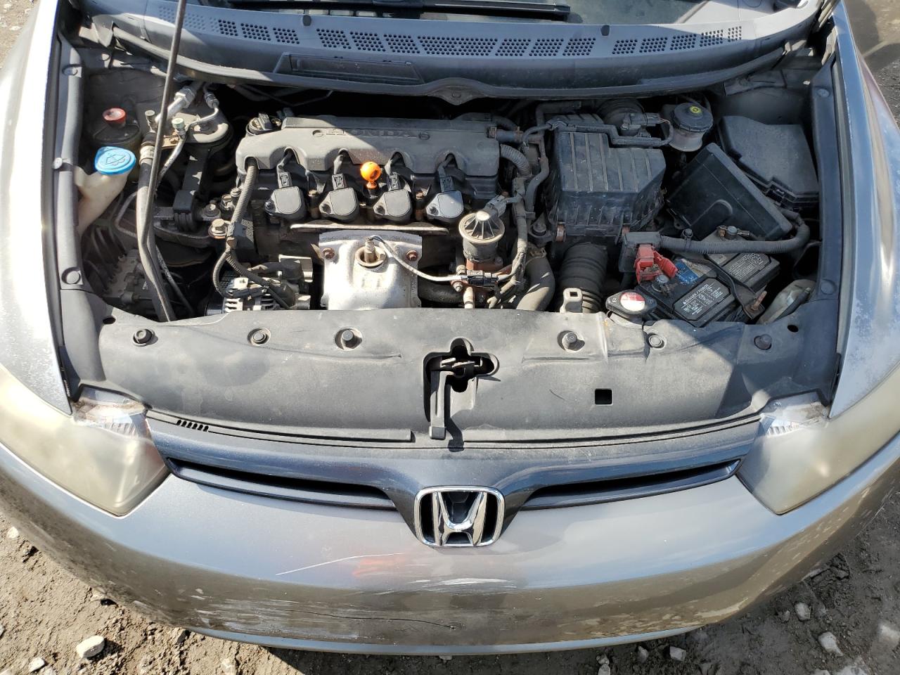 2007 Honda Civic Lx Gray vin: 2HGFG12677H565477