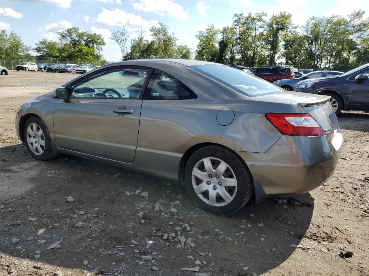 2007 Honda Civic Lx Gray vin: 2HGFG12677H565477