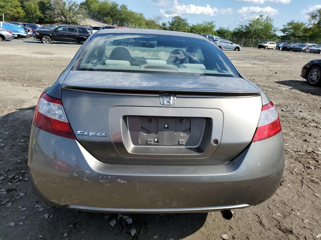 2007 Honda Civic Lx Gray vin: 2HGFG12677H565477