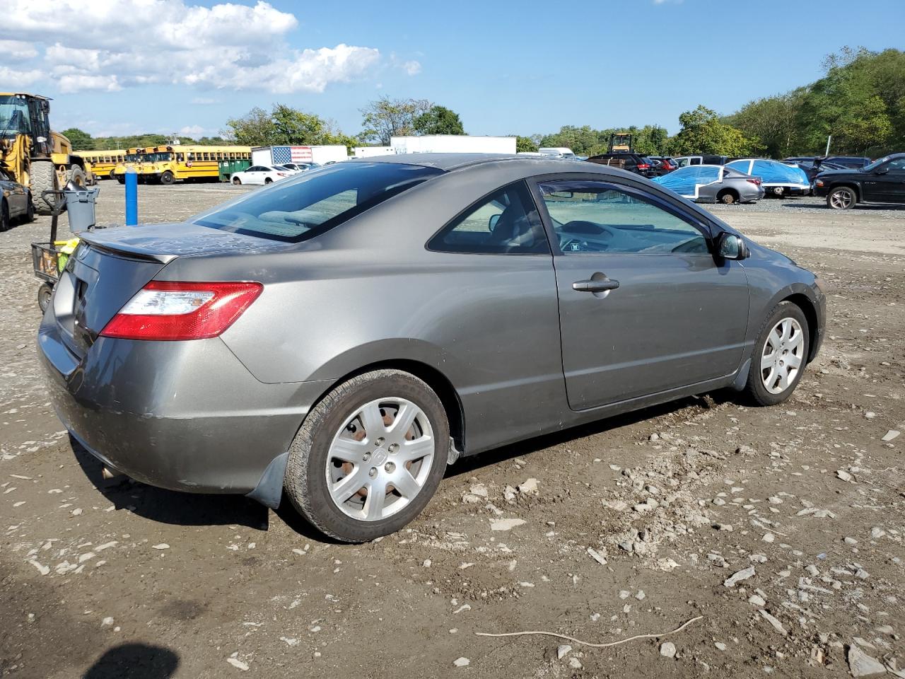 2007 Honda Civic Lx Gray vin: 2HGFG12677H565477