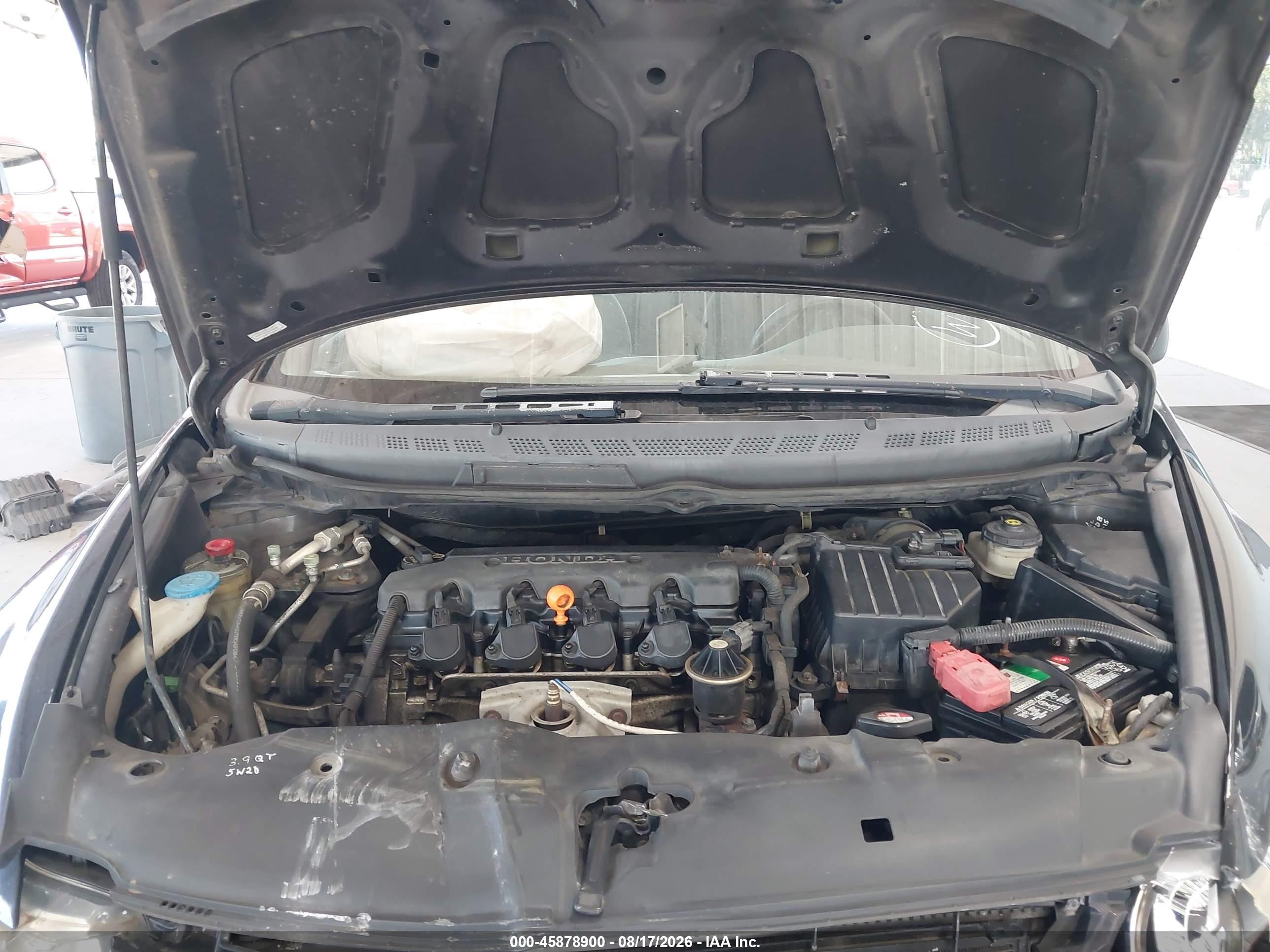 2007 Honda Civic Lx Black vin: 2HGFG12677H585289