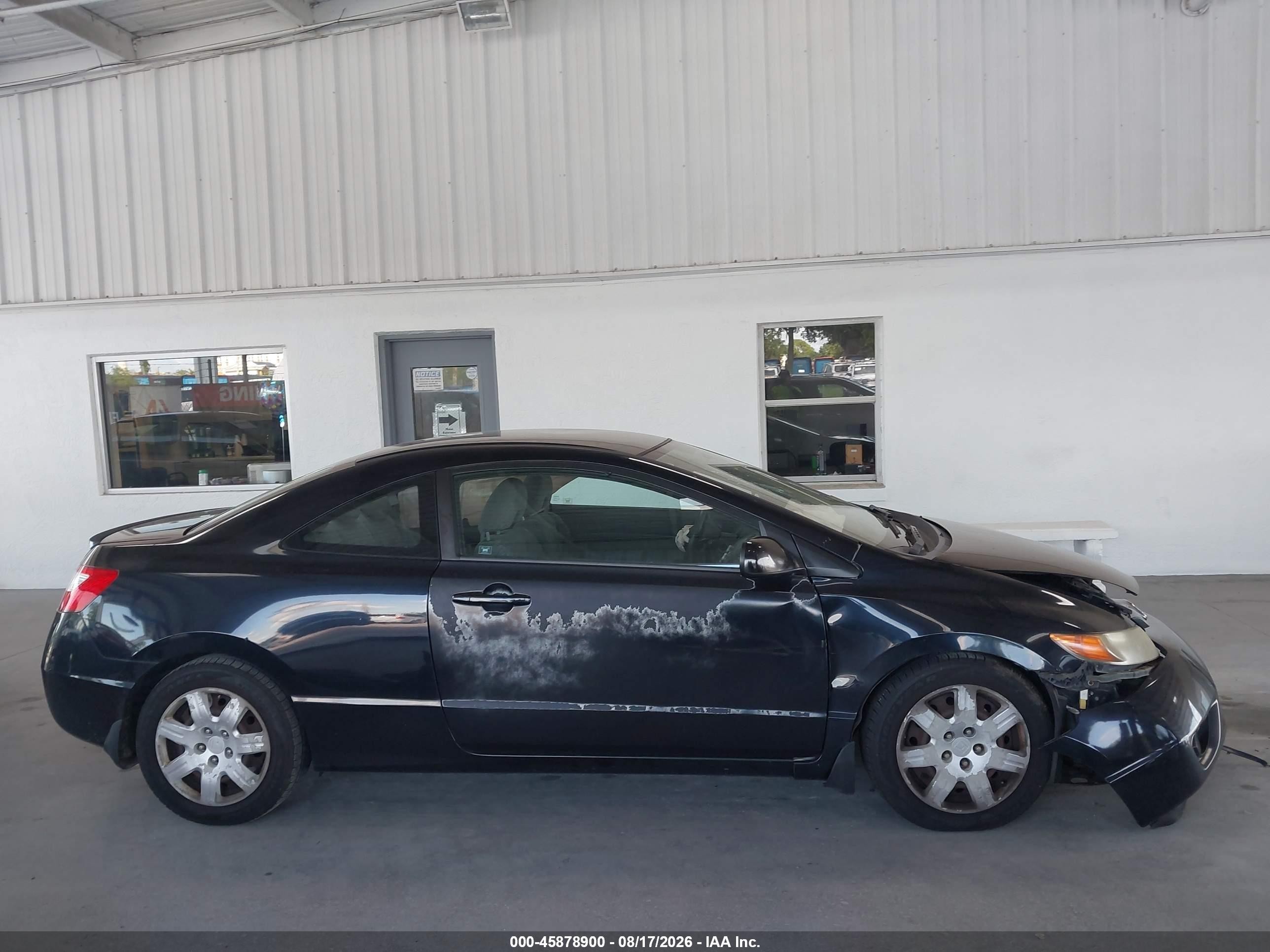 2007 Honda Civic Lx Black vin: 2HGFG12677H585289