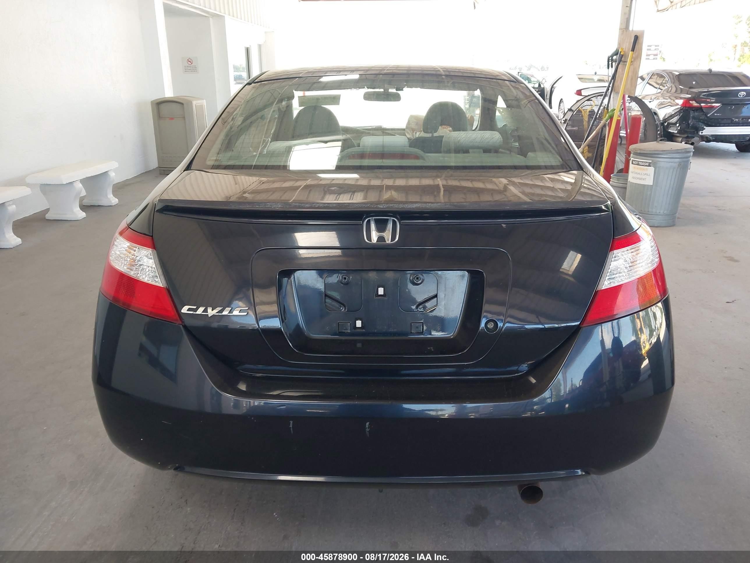 2007 Honda Civic Lx Black vin: 2HGFG12677H585289