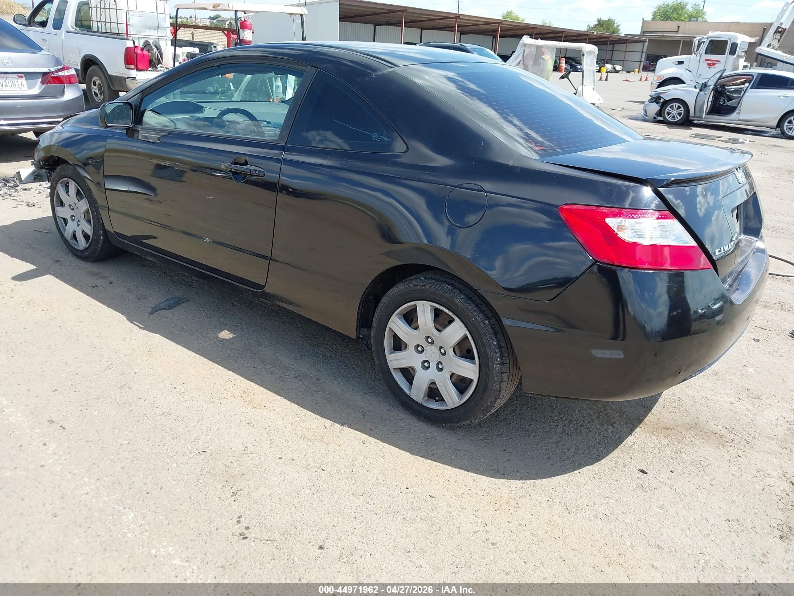 2008 Honda Civic Lx Black vin: 2HGFG12678H501702