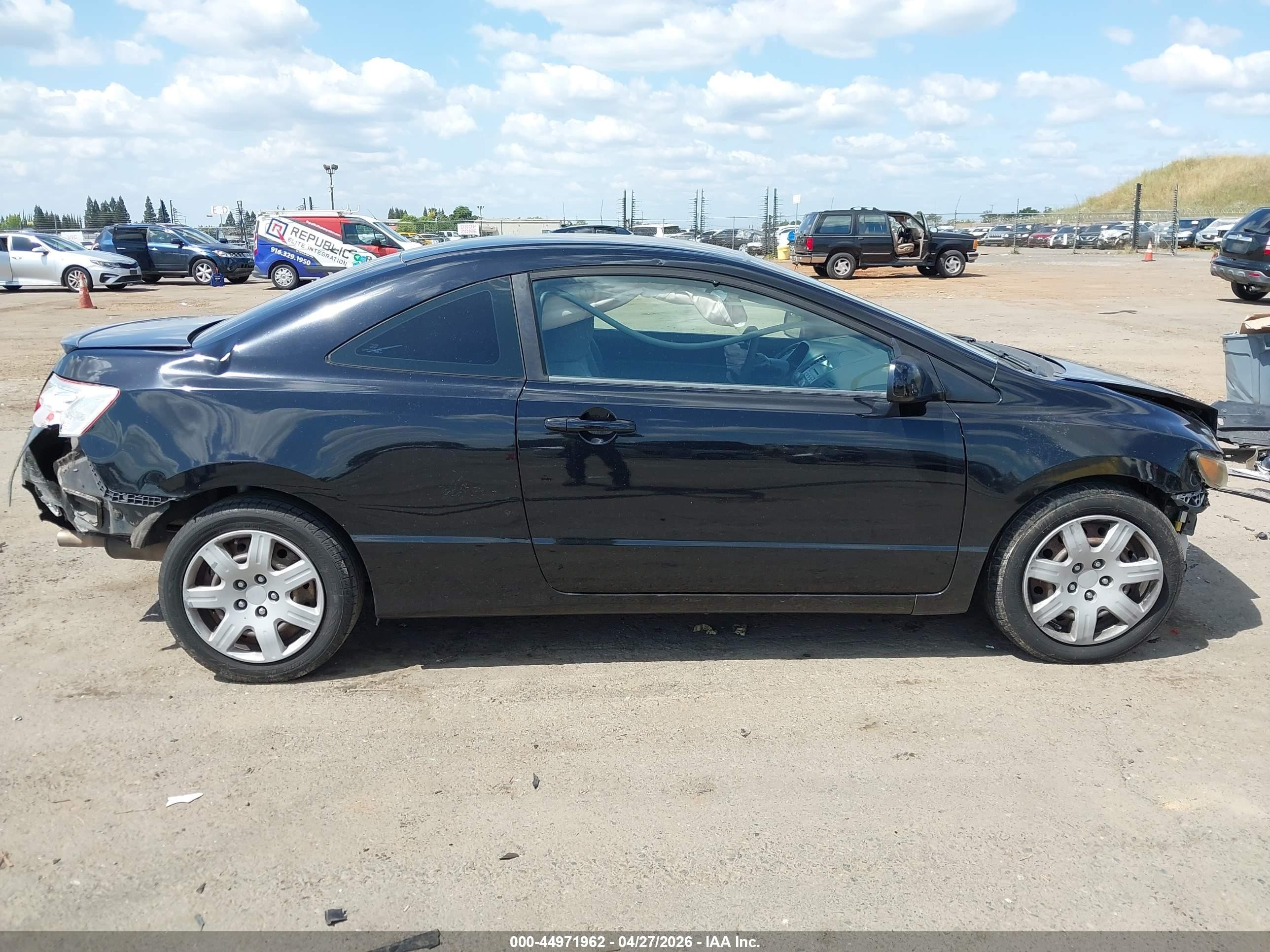 2008 Honda Civic Lx Black vin: 2HGFG12678H501702