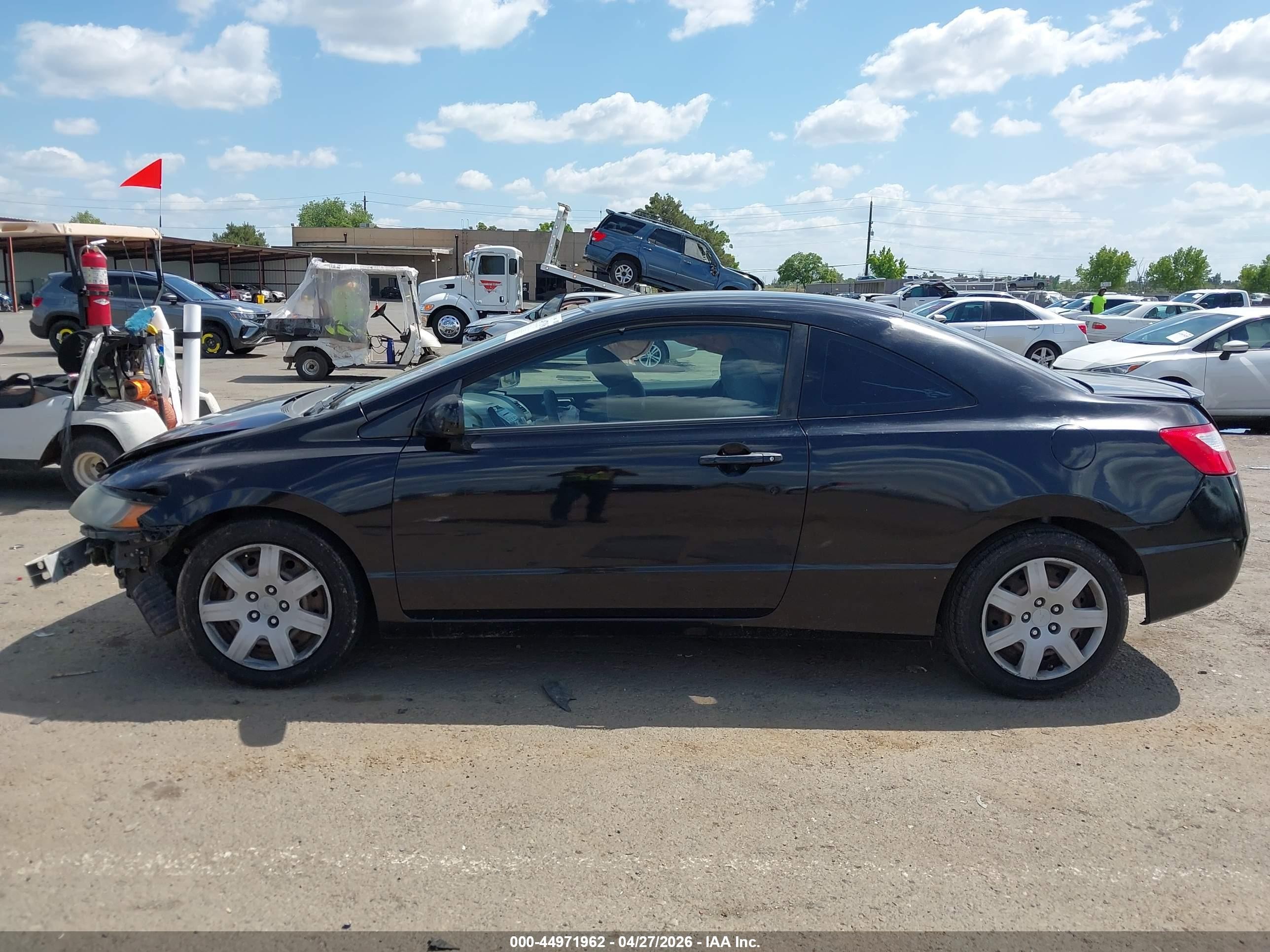 2008 Honda Civic Lx Black vin: 2HGFG12678H501702