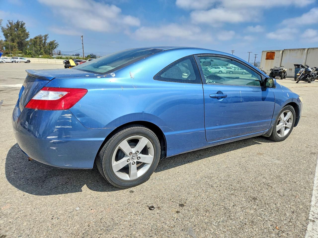 2008 Honda Civic Lx Blue vin: 2HGFG12678H542427
