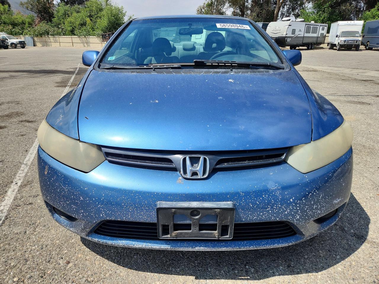 2008 Honda Civic Lx Blue vin: 2HGFG12678H542427