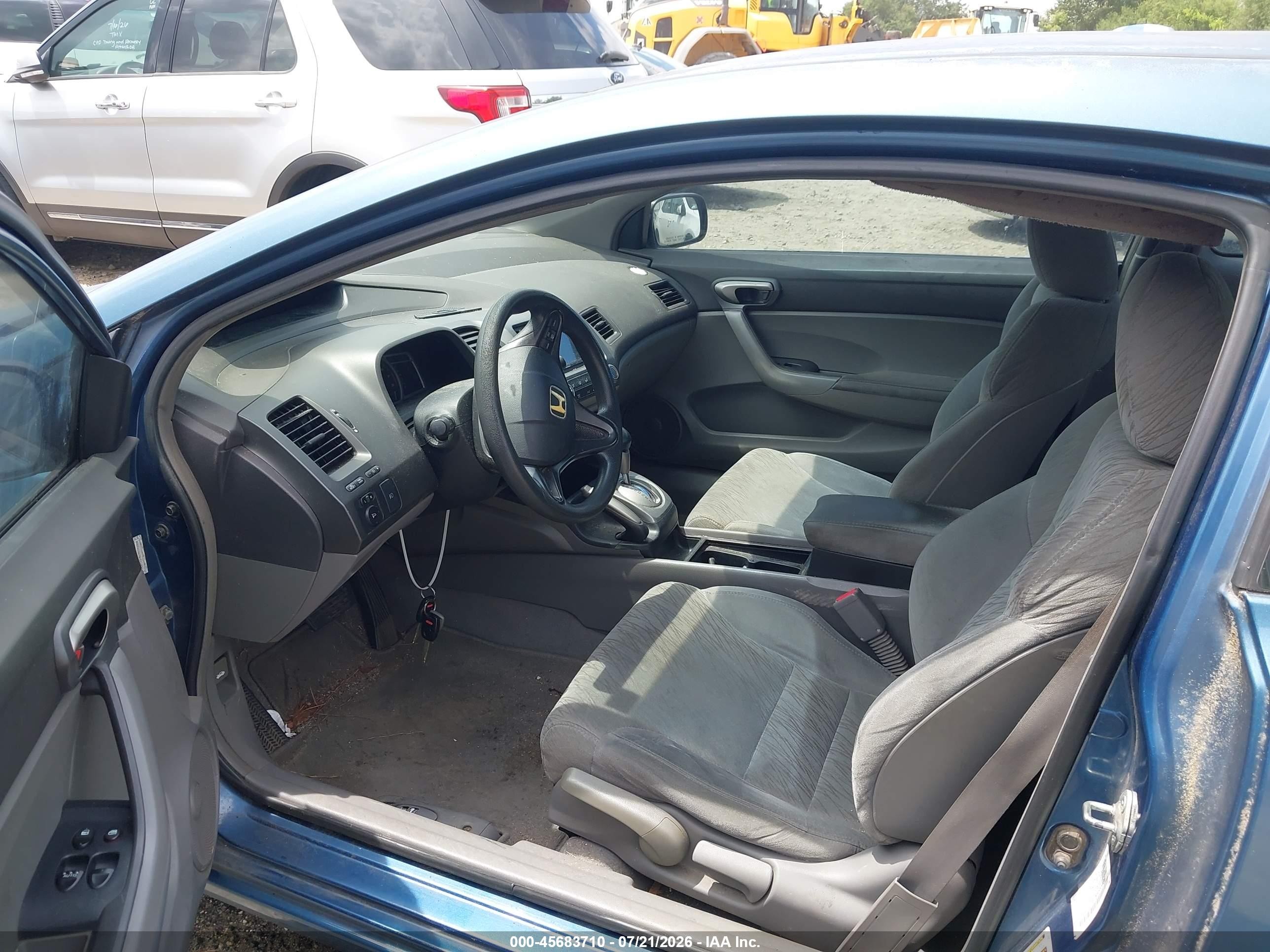 2008 Honda Civic Lx Синий vin: 2HGFG12678H555436