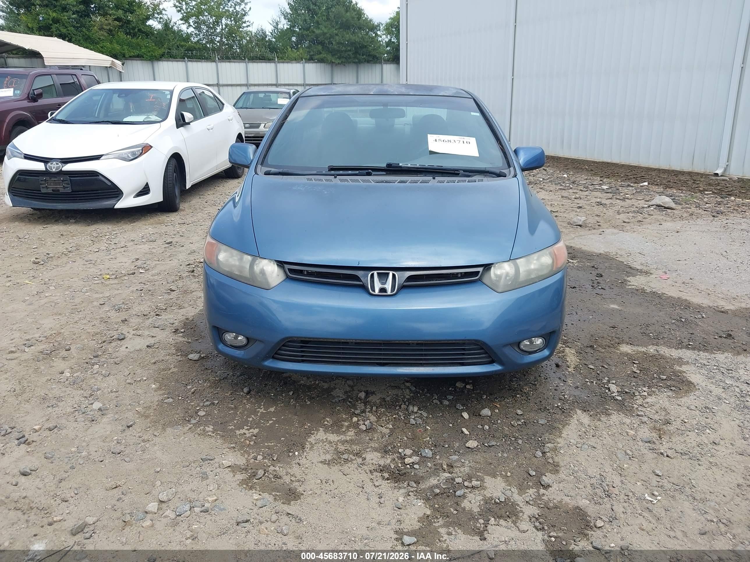 2008 Honda Civic Lx Синий vin: 2HGFG12678H555436
