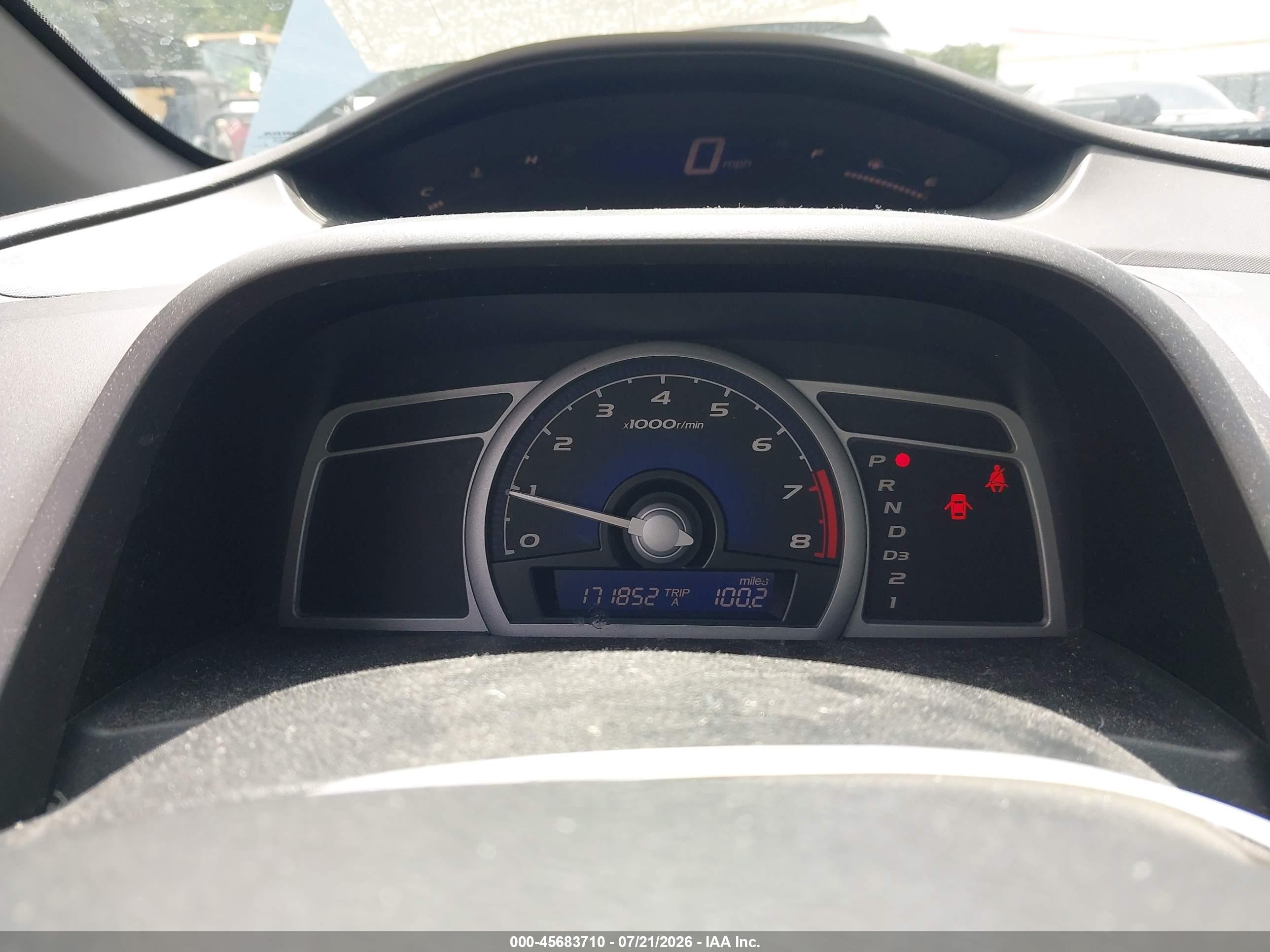 2008 Honda Civic Lx Синий vin: 2HGFG12678H555436