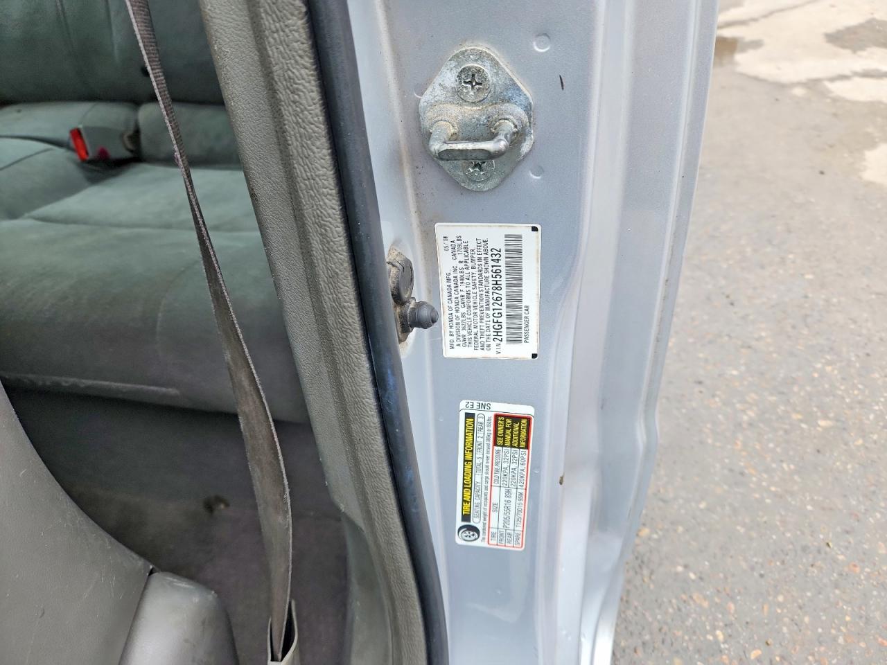 2008 Honda Civic Lx Silver vin: 2HGFG12678H561432