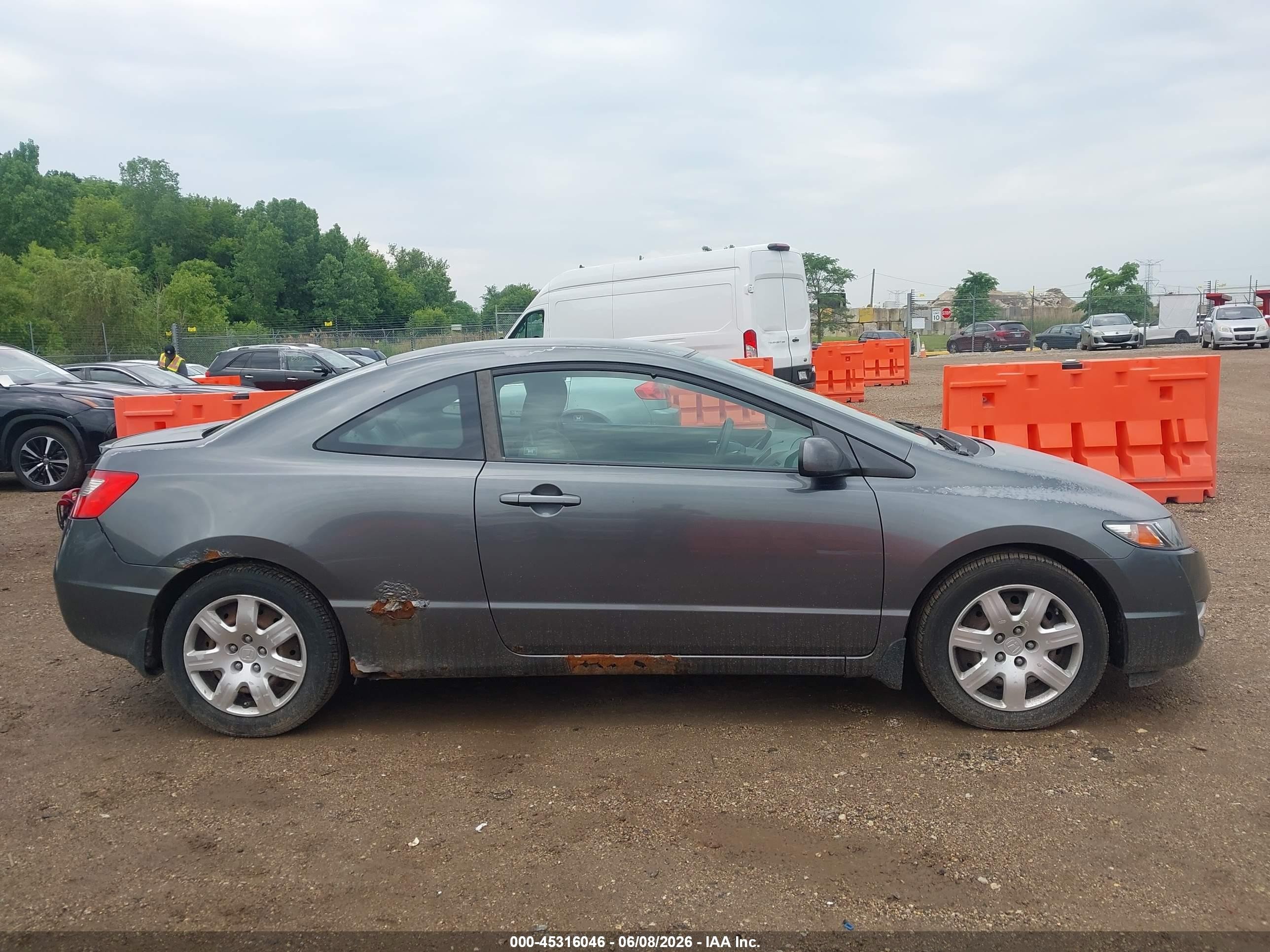 2009 Honda Civic Lx Gray vin: 2HGFG12679H541277