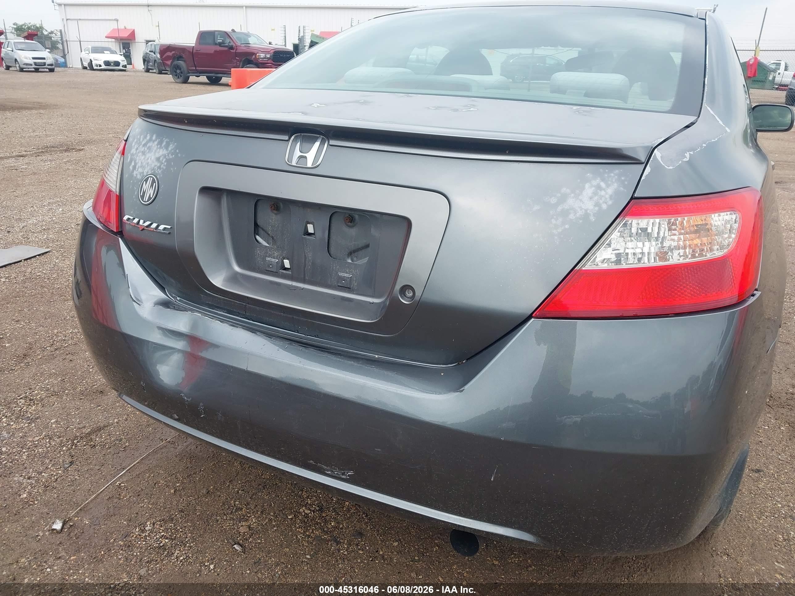 2009 Honda Civic Lx Gray vin: 2HGFG12679H541277