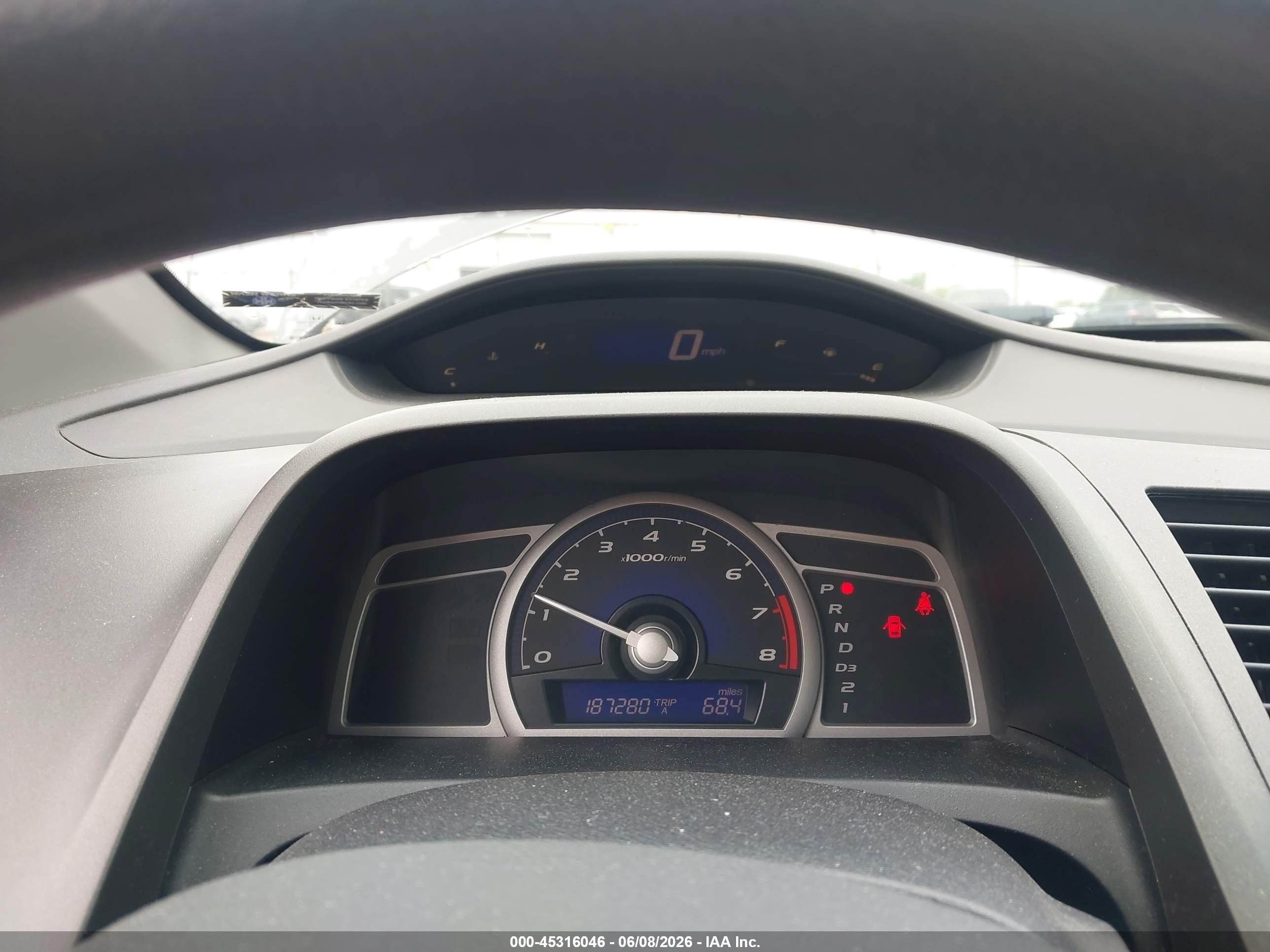 2009 Honda Civic Lx Gray vin: 2HGFG12679H541277