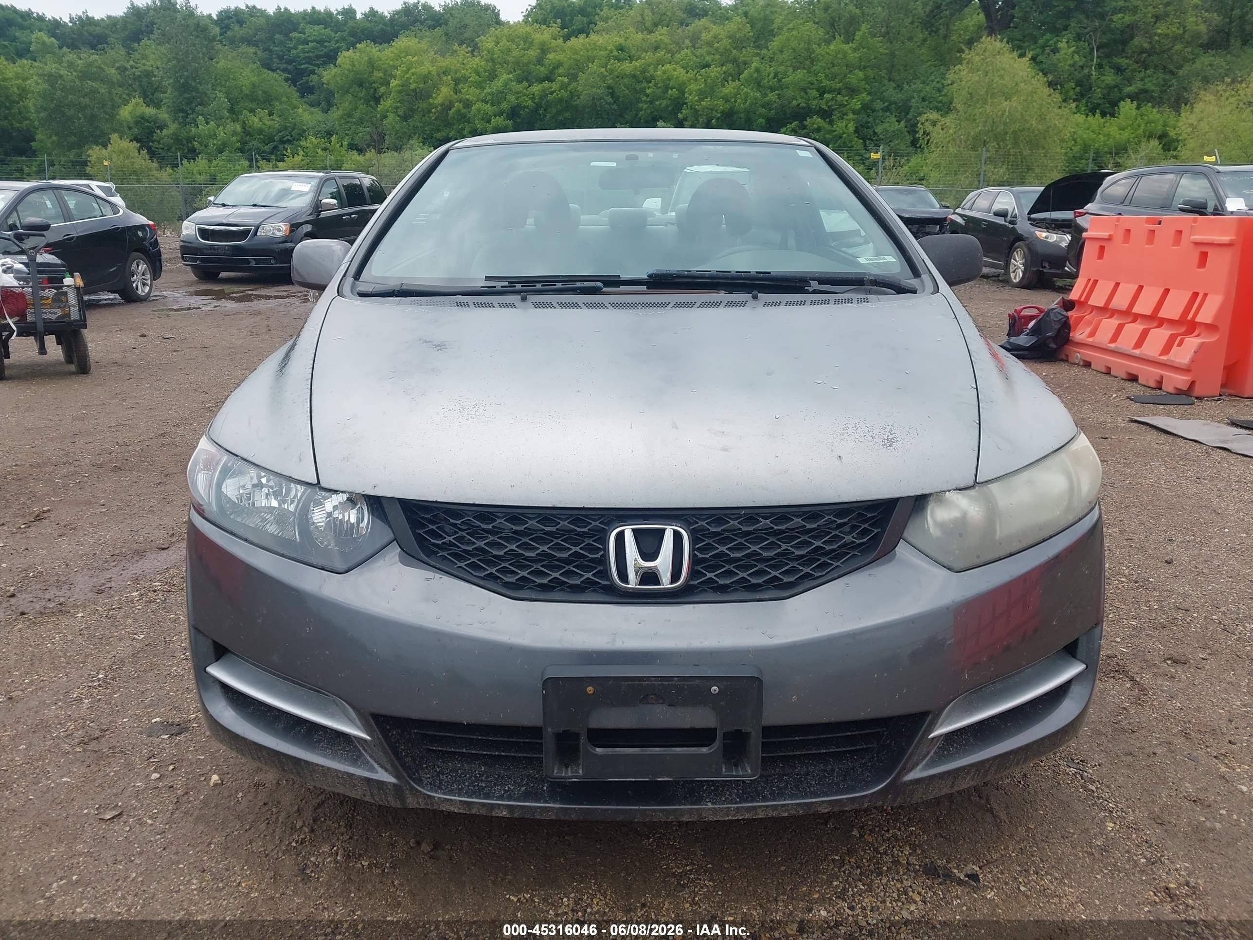 2009 Honda Civic Lx Gray vin: 2HGFG12679H541277