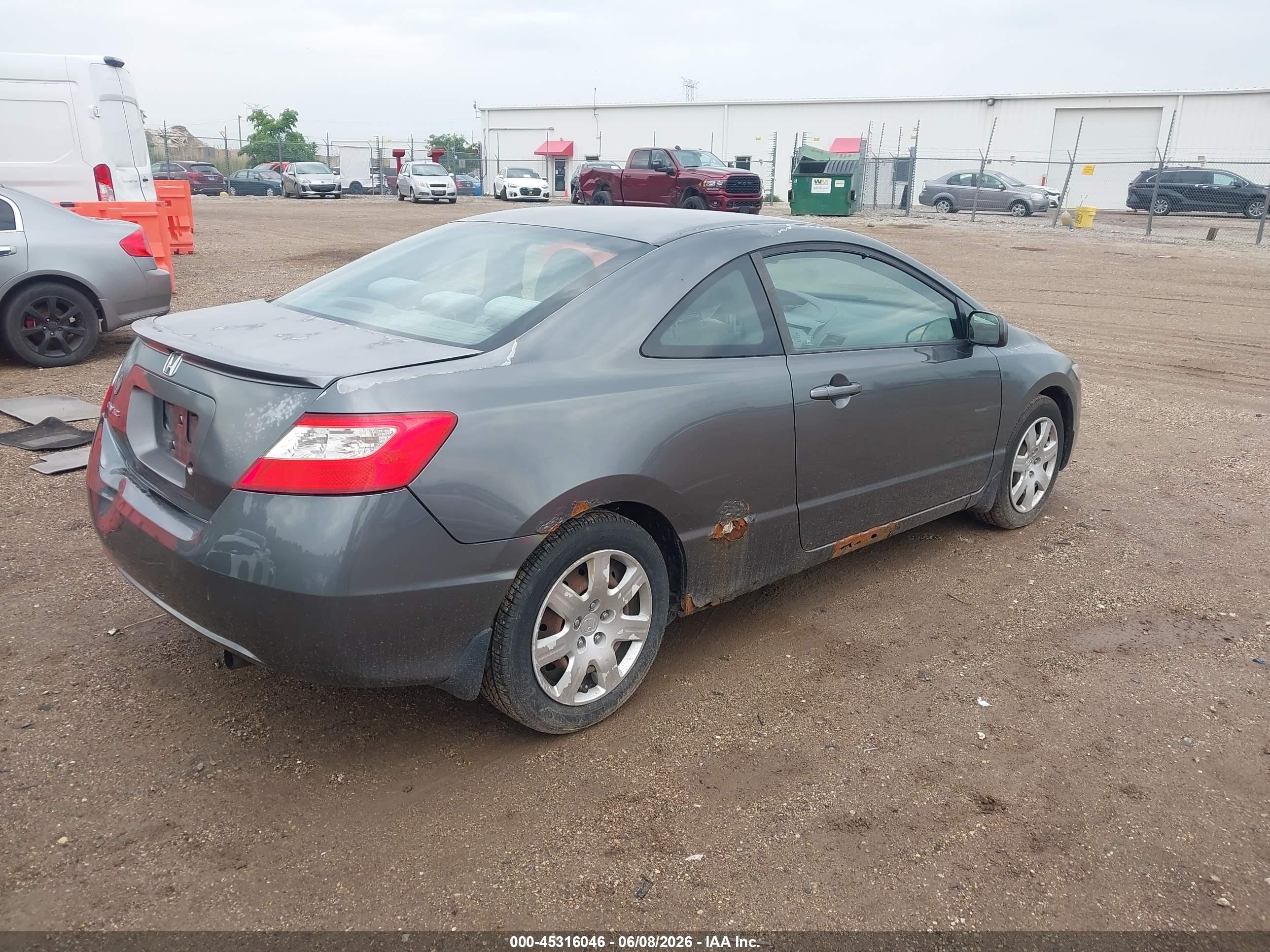 2009 Honda Civic Lx Gray vin: 2HGFG12679H541277