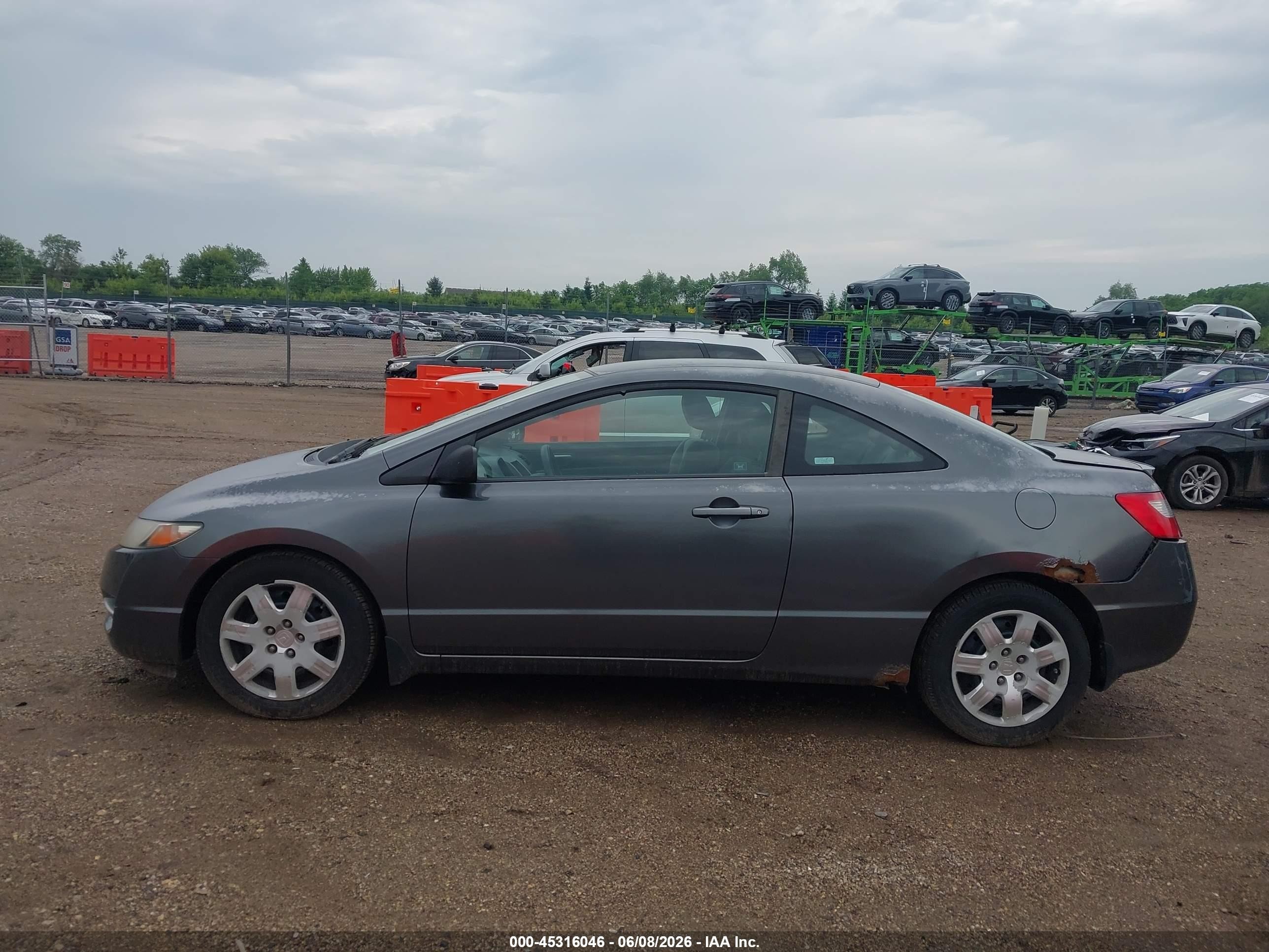 2009 Honda Civic Lx Gray vin: 2HGFG12679H541277