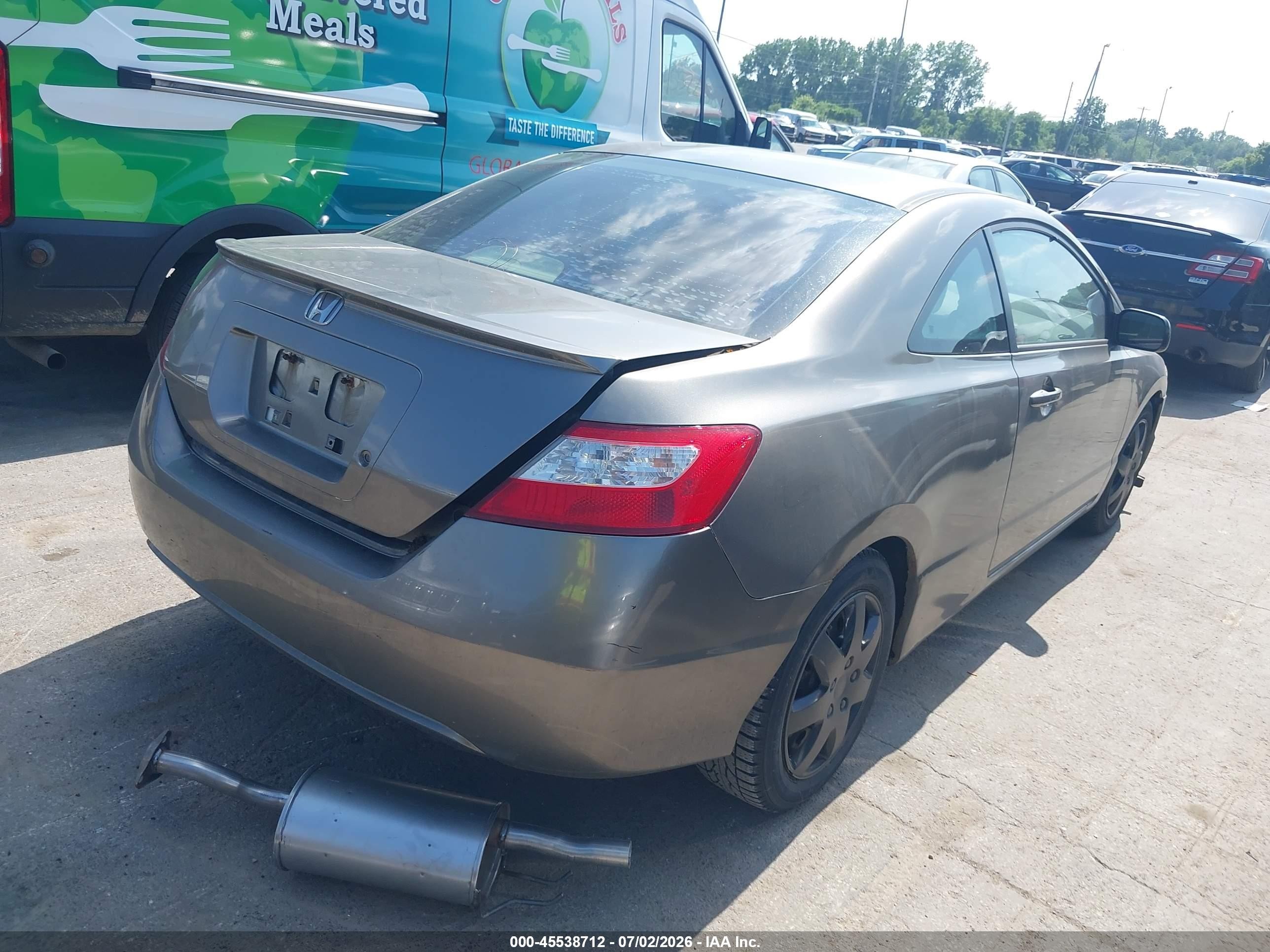 2006 Honda Civic Lx Gray vin: 2HGFG12686H505982