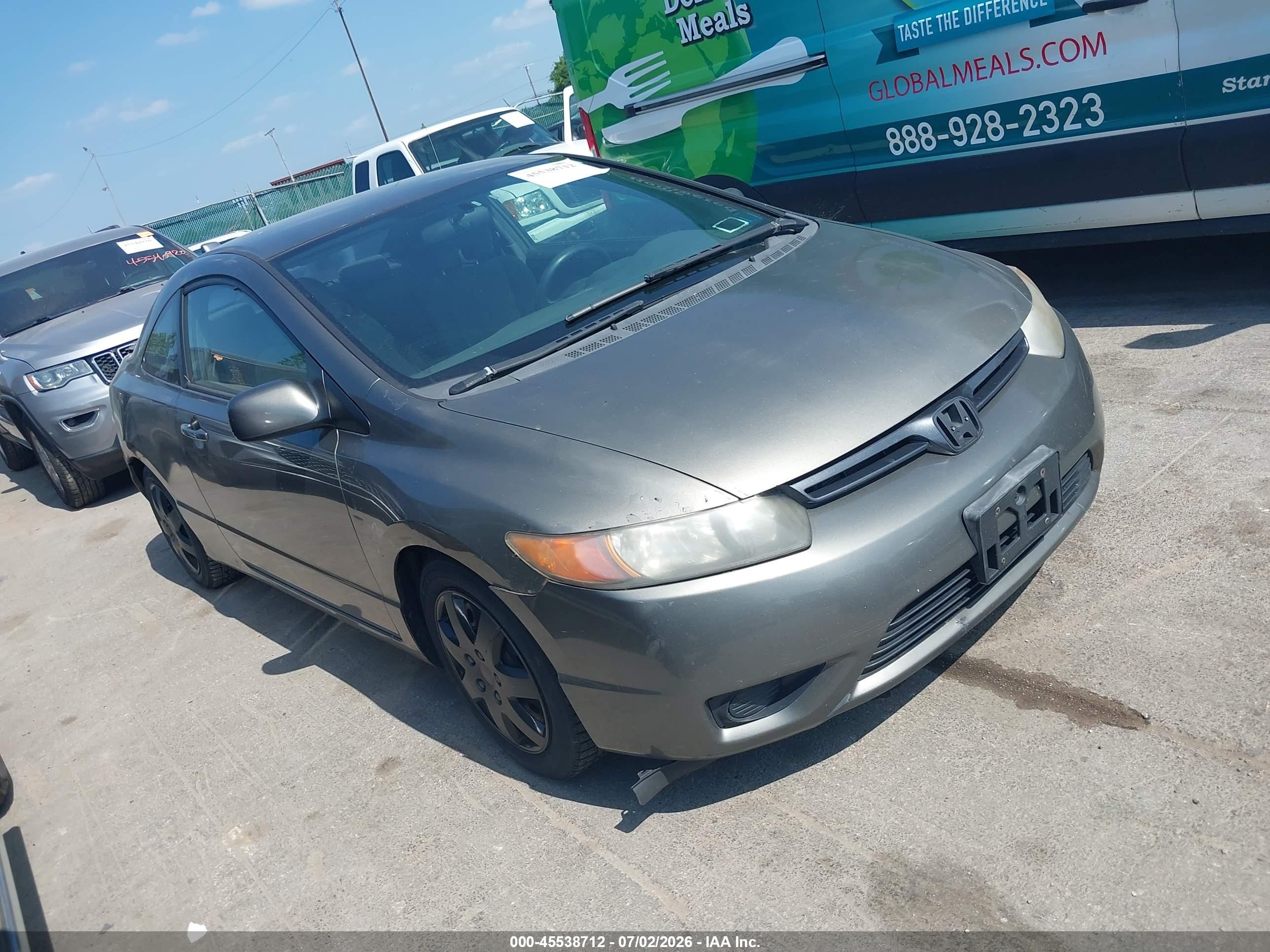2006 Honda Civic Lx Gray vin: 2HGFG12686H505982