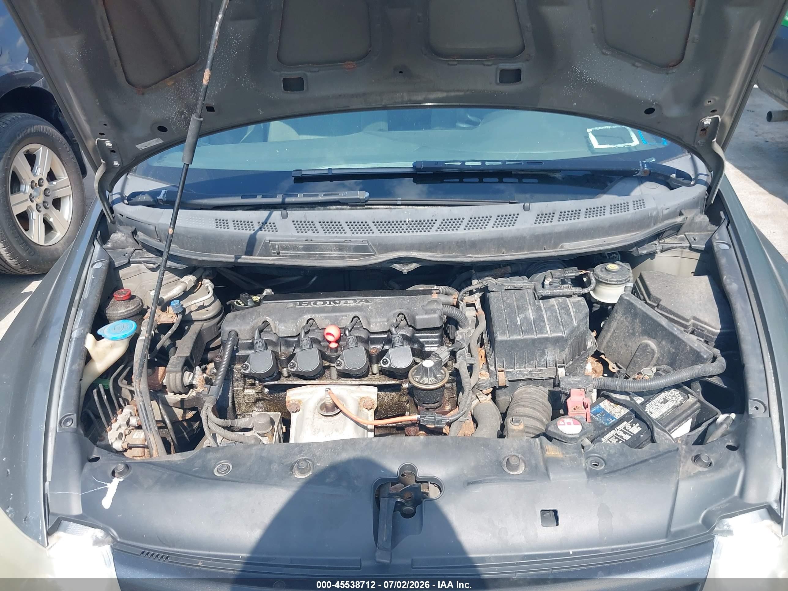 2006 Honda Civic Lx Gray vin: 2HGFG12686H505982