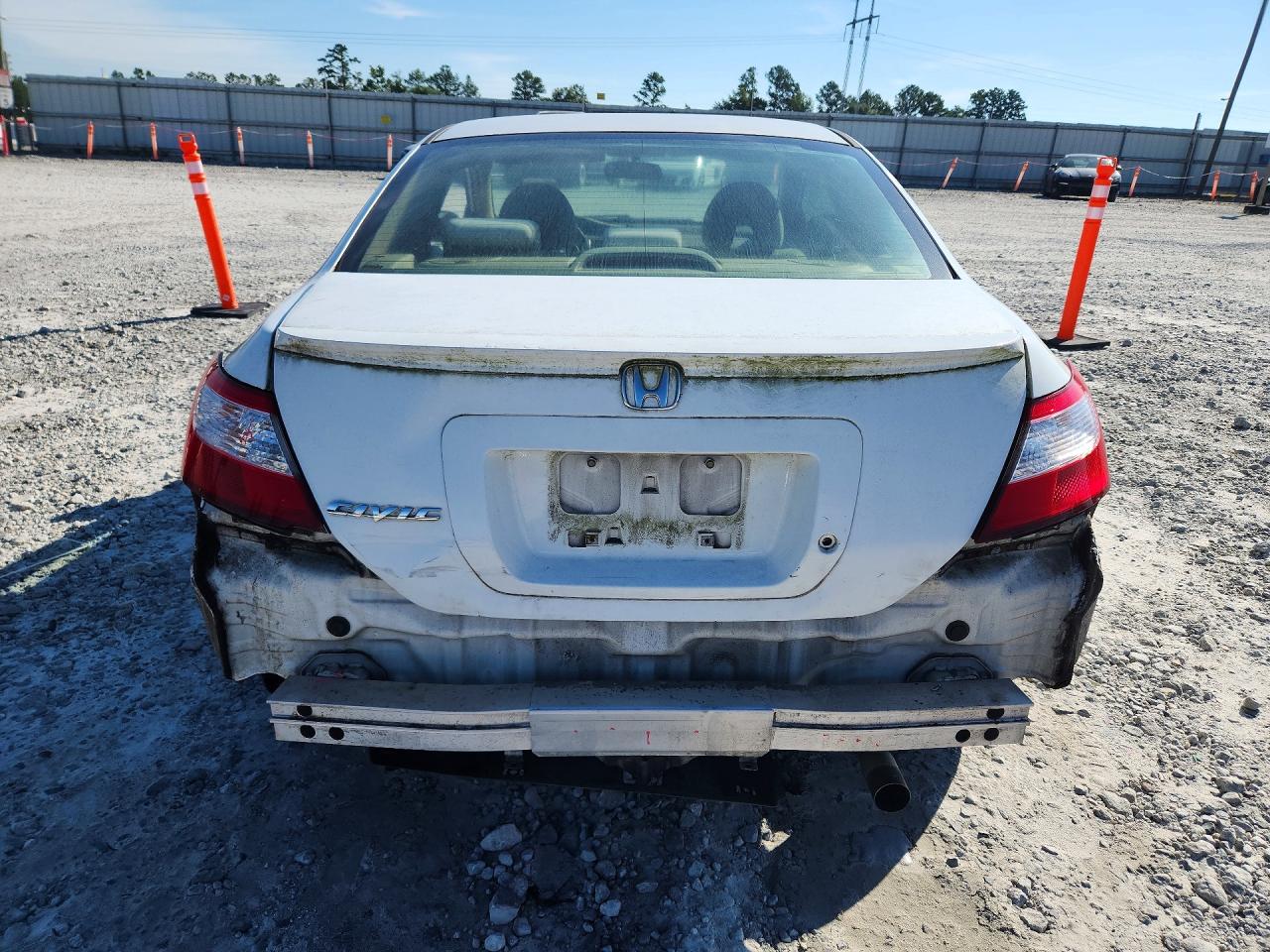 2006 Honda Civic Lx White vin: 2HGFG12686H531062