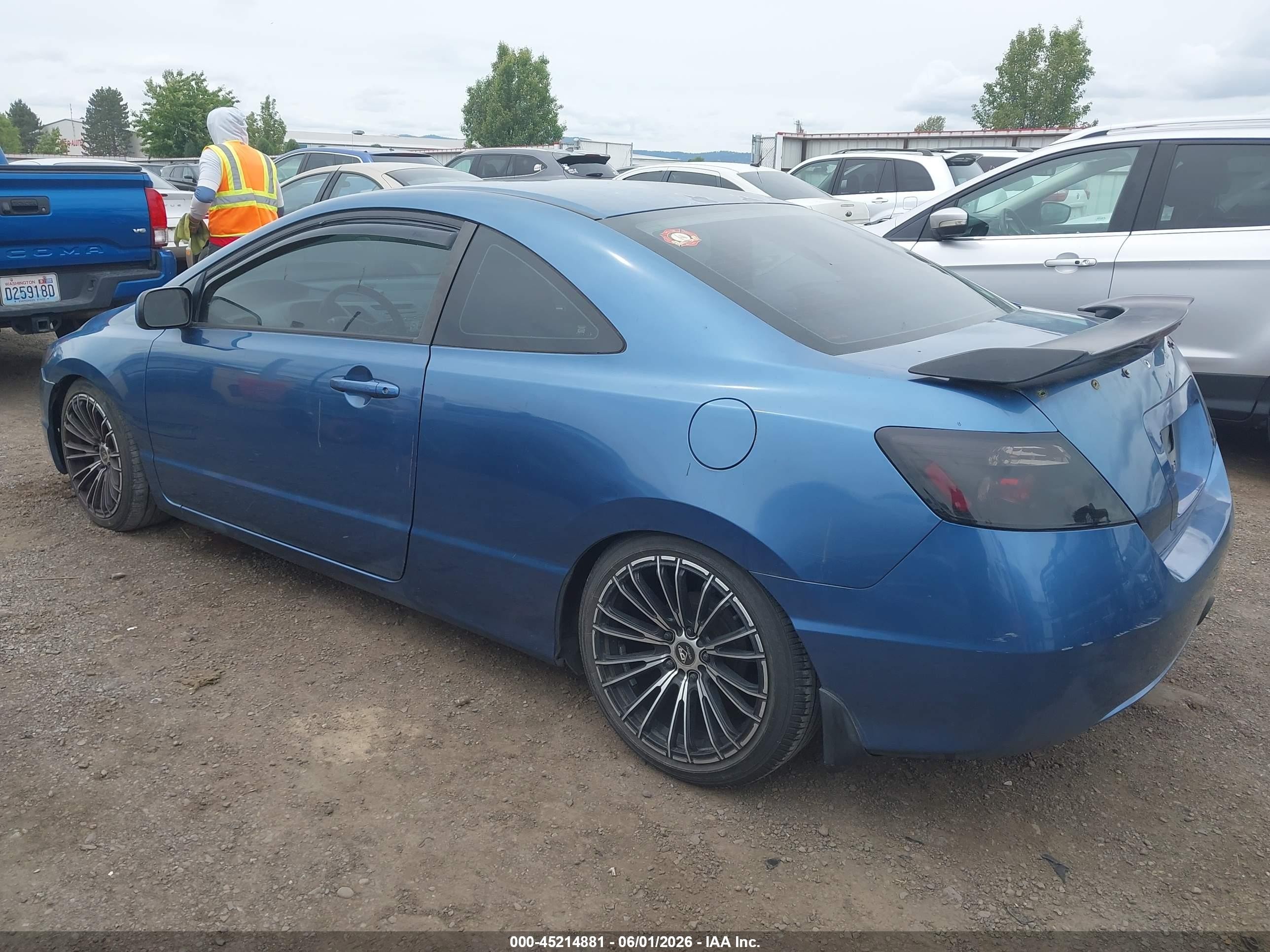 2006 Honda Civic Lx Blue vin: 2HGFG12686H539162