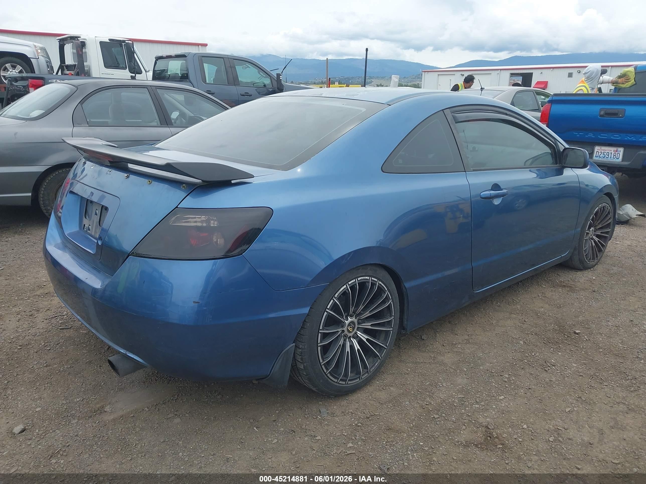 2006 Honda Civic Lx Blue vin: 2HGFG12686H539162