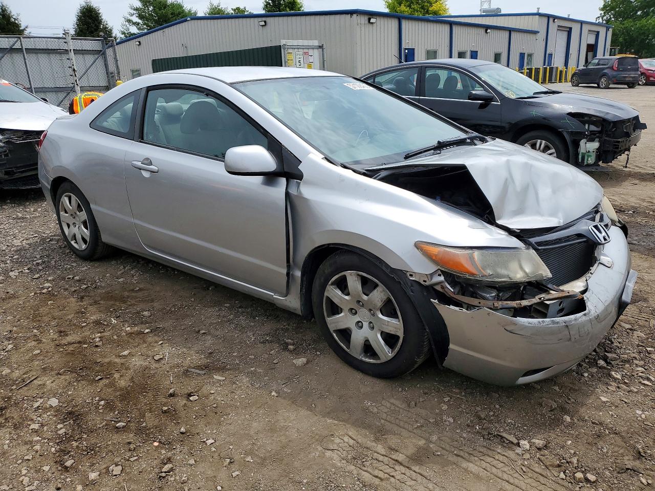 2006 Honda Civic Lx Silver vin: 2HGFG12686H540733