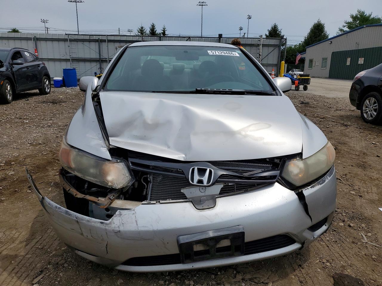 2006 Honda Civic Lx Silver vin: 2HGFG12686H540733