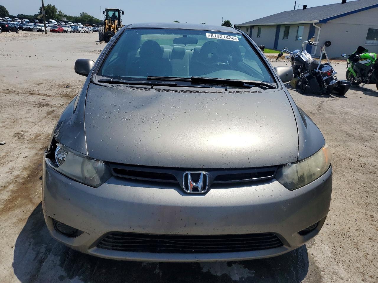 2007 Honda Civic Lx Gray vin: 2HGFG12687H558456