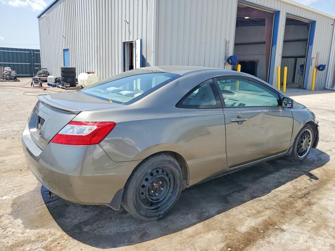 2007 Honda Civic Lx Gray vin: 2HGFG12687H558456