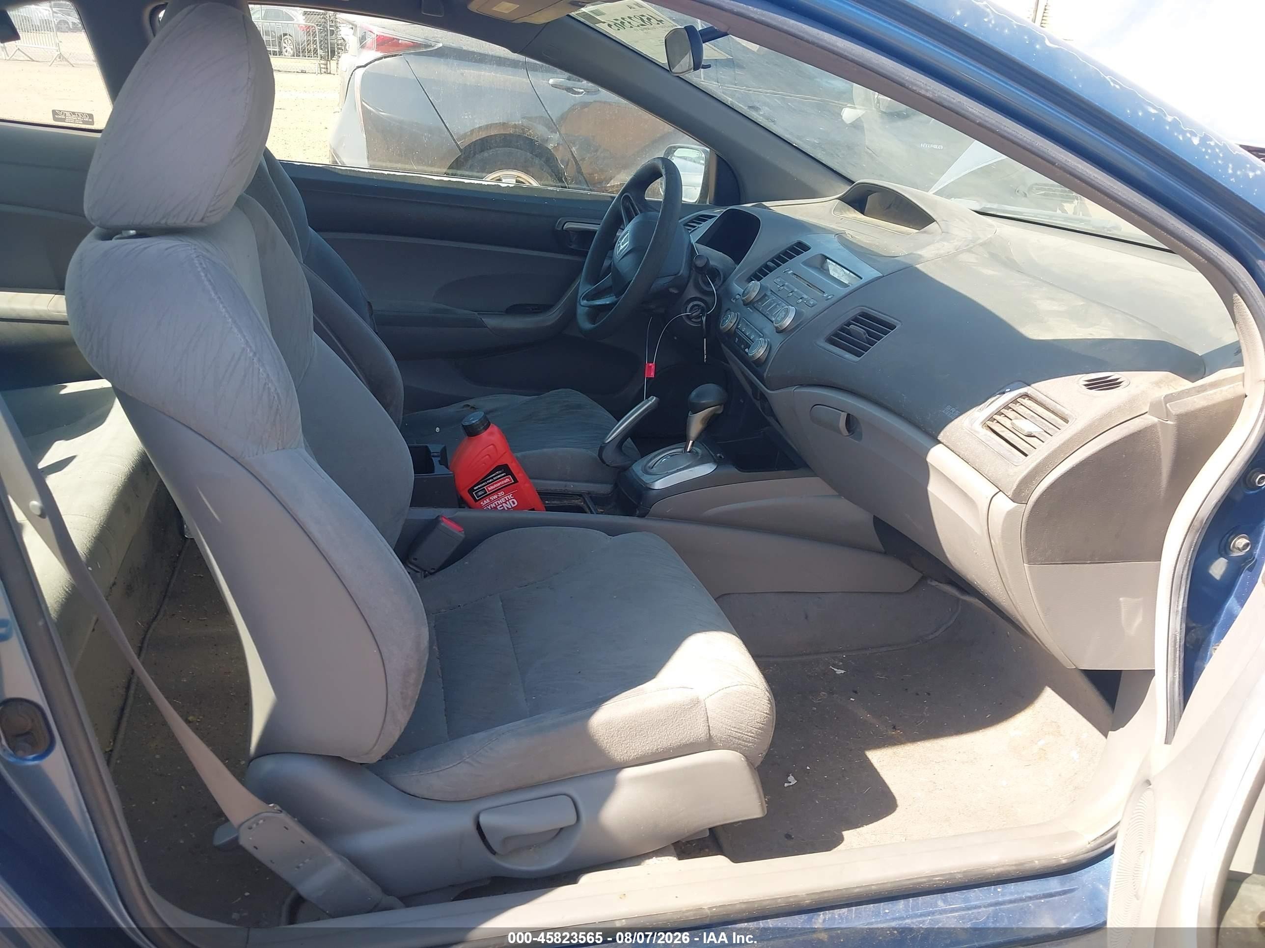 2007 Honda Civic Lx Blue vin: 2HGFG12687H558733