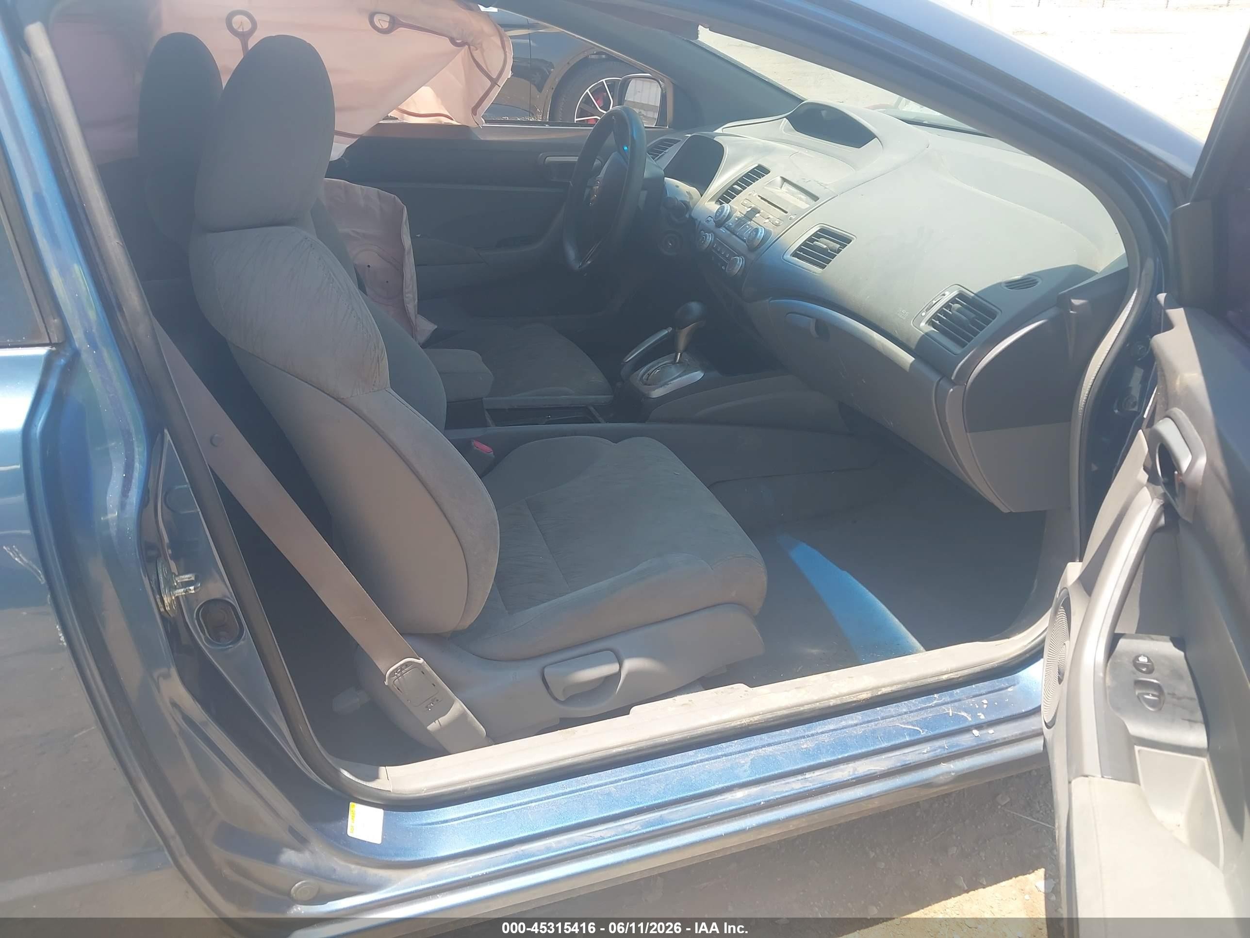 2007 Honda Civic Lx Blue vin: 2HGFG12687H564998