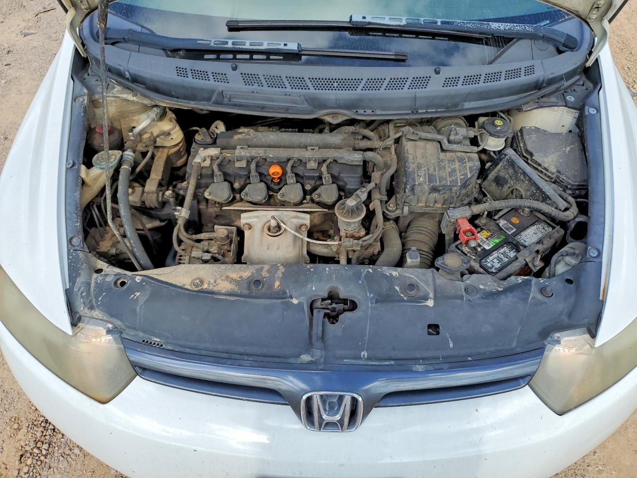 2008 Honda Civic Lx White vin: 2HGFG12688H502891