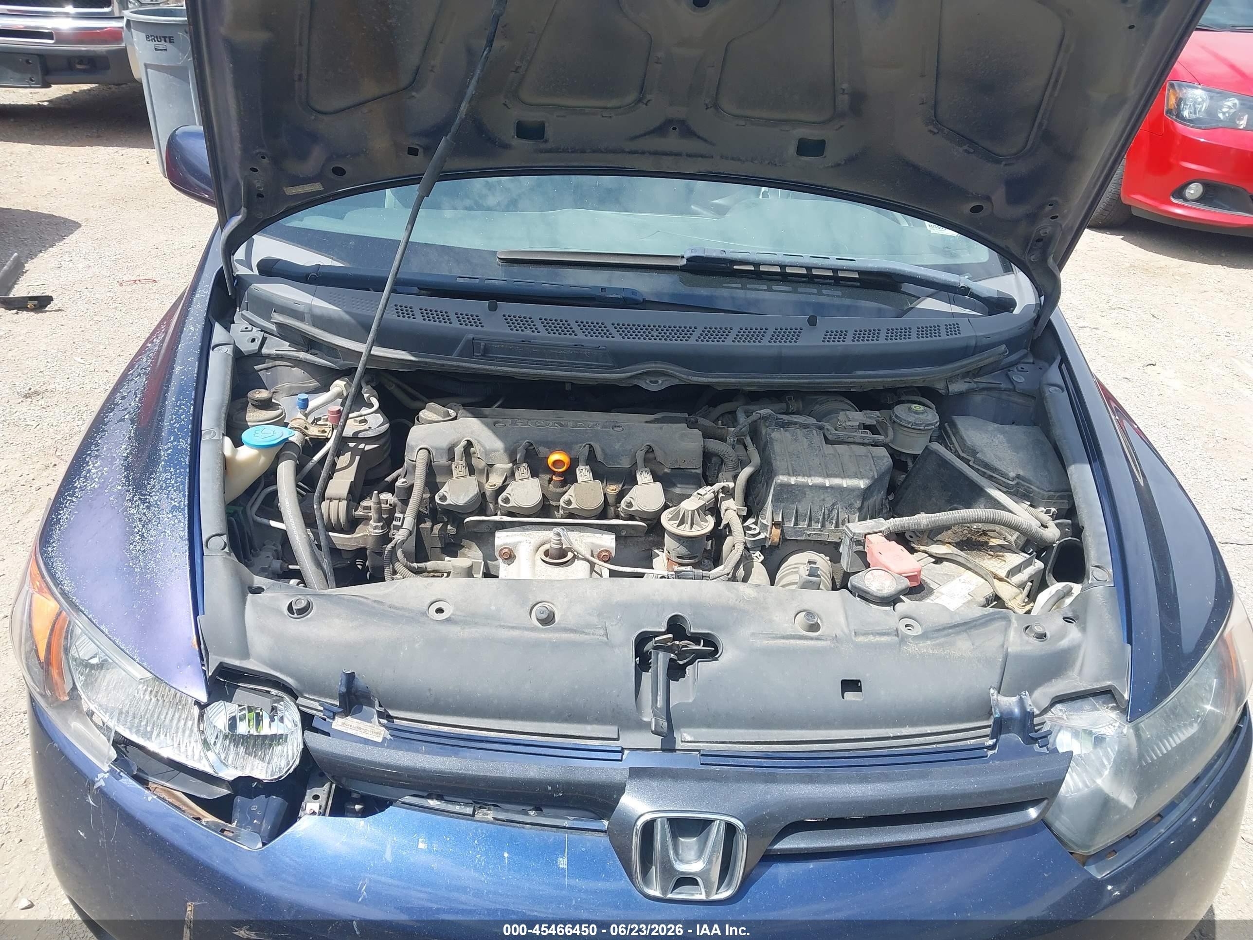 2008 Honda Civic Lx Blue vin: 2HGFG12688H559169