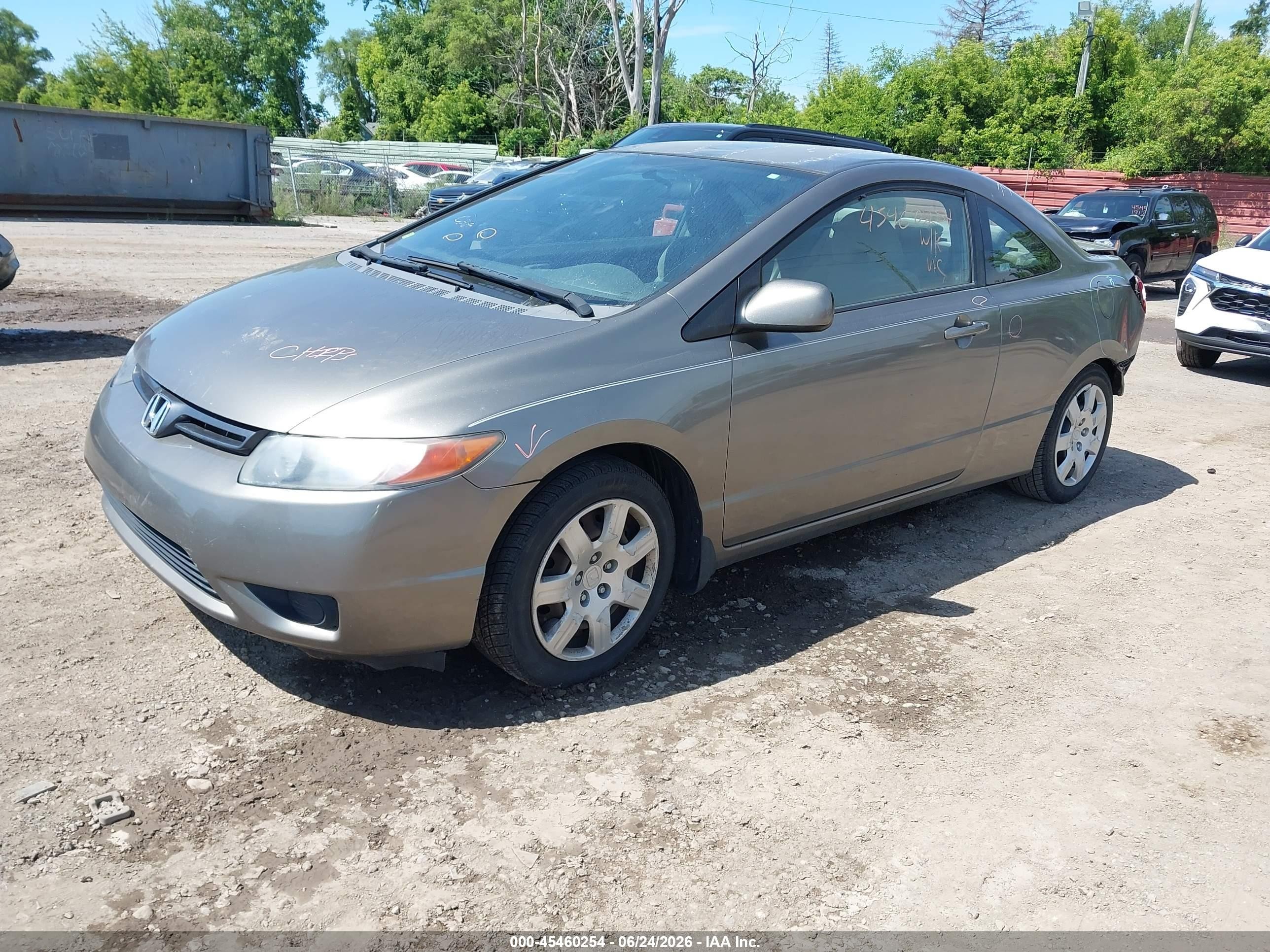 2008 Honda Civic Lx Бежевый vin: 2HGFG12688H572486