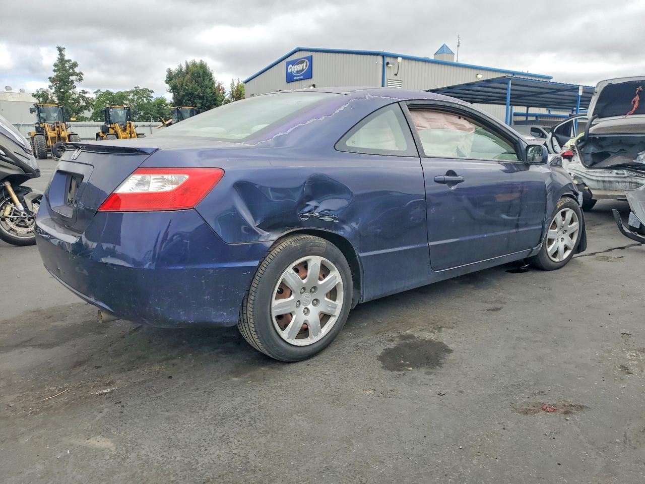 2006 Honda Civic Lx Blue vin: 2HGFG12696H554978